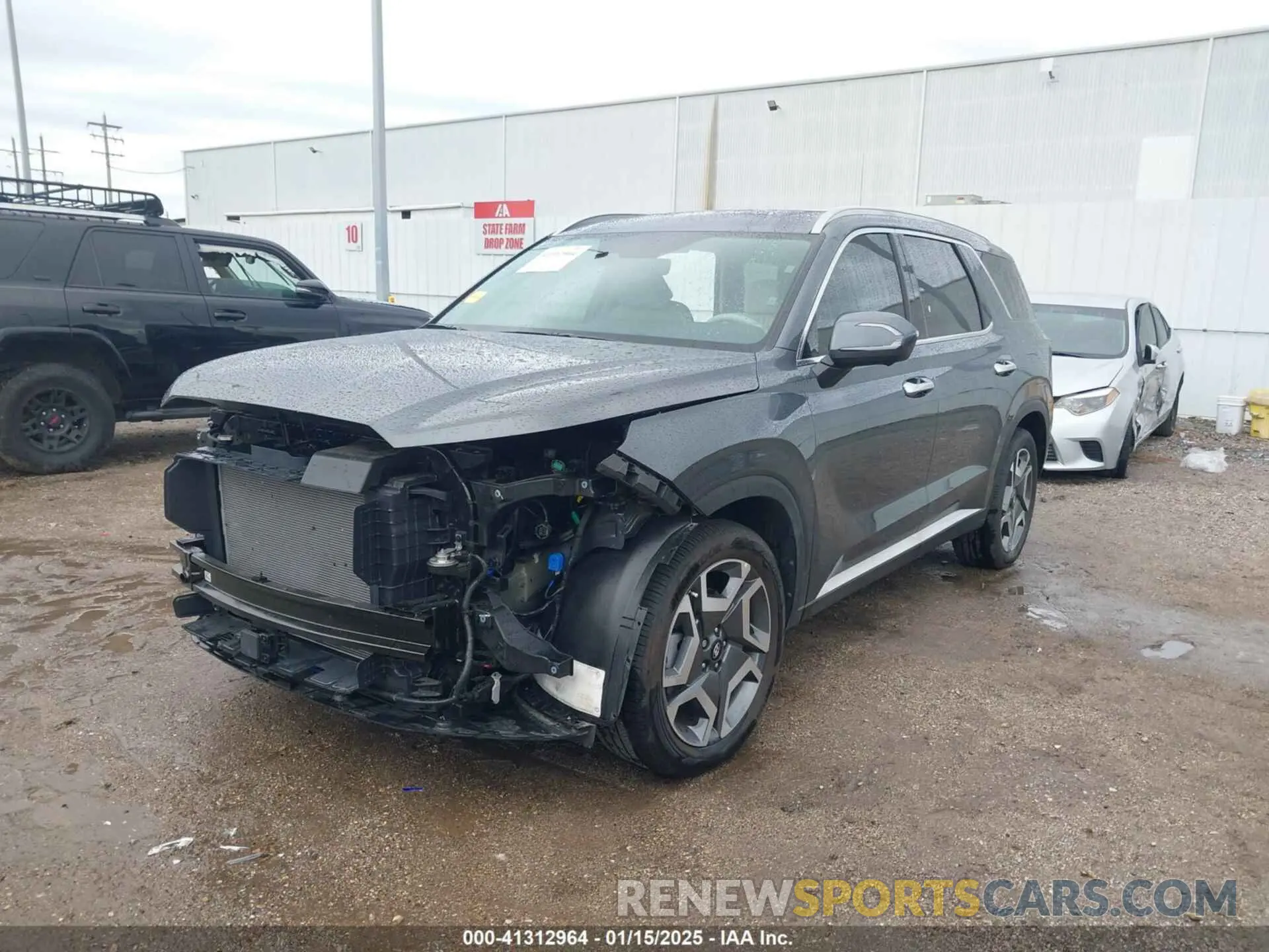 2 fotografías del automóvil dañado KM8R54GE4RU740900 HYUNDAI PALISADE 2024