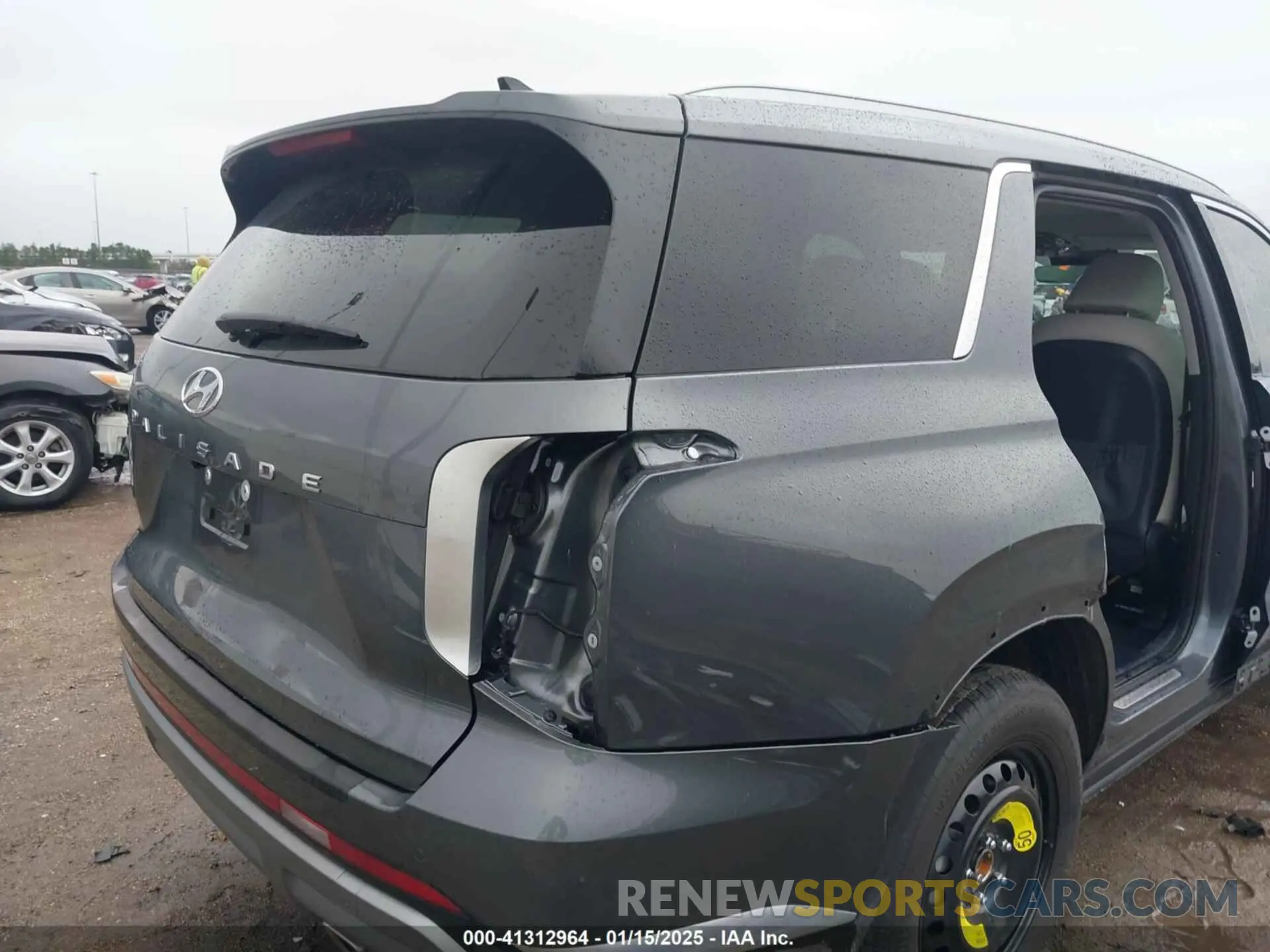 20 fotografías del automóvil dañado KM8R54GE4RU740900 HYUNDAI PALISADE 2024