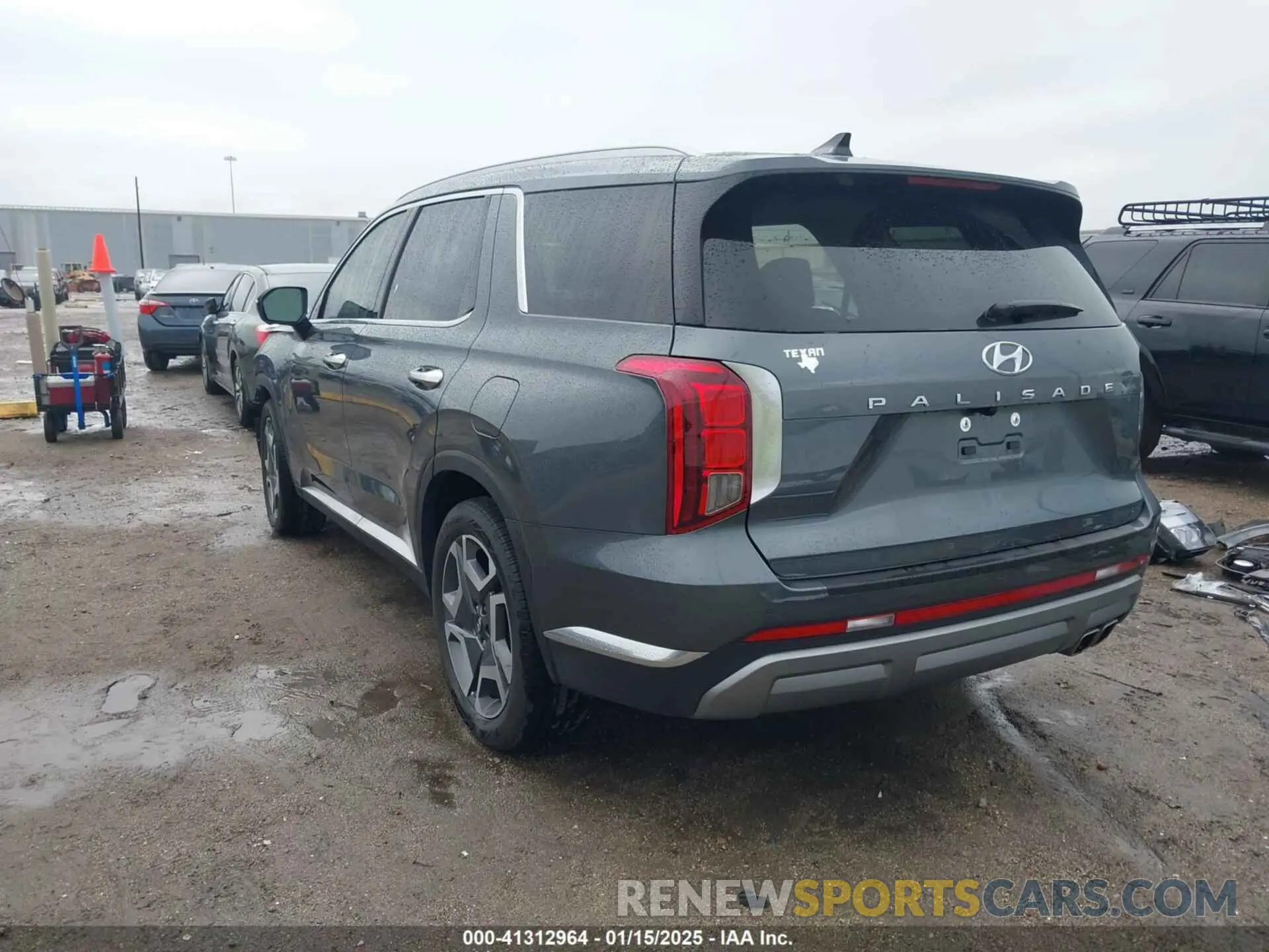 3 fotografías del automóvil dañado KM8R54GE4RU740900 HYUNDAI PALISADE 2024
