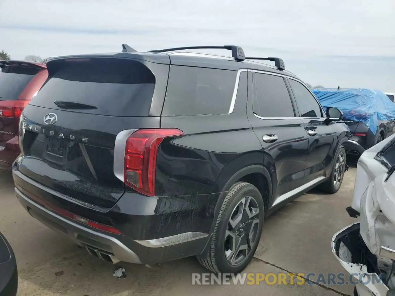 3 fotografías del automóvil dañado KM8R54GE5RU686121 HYUNDAI PALISADE 2024
