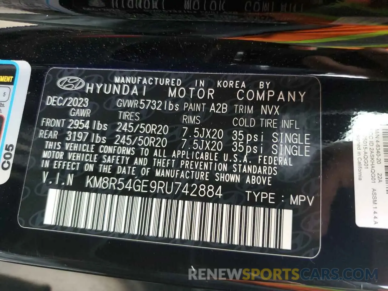 13 fotografías del automóvil dañado KM8R54GE9RU742884 HYUNDAI PALISADE 2024