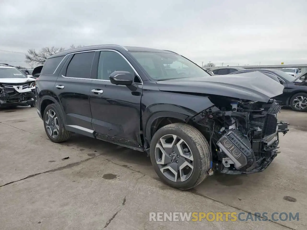 4 fotografías del automóvil dañado KM8R54GE9RU742884 HYUNDAI PALISADE 2024