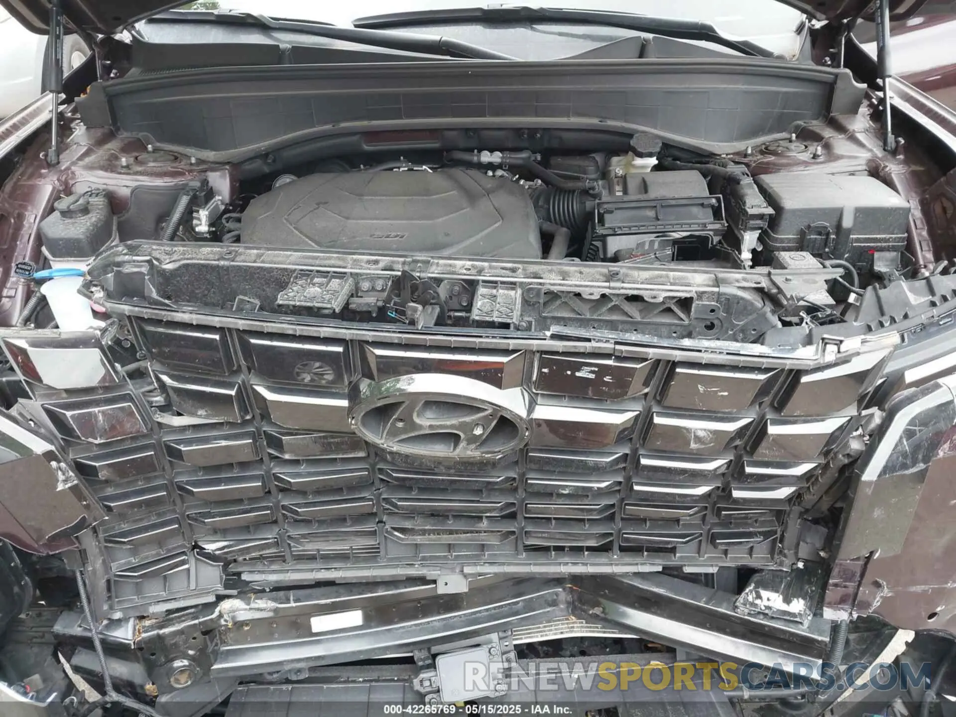 10 fotografías del automóvil dañado KM8R5DGE0RU688648 HYUNDAI PALISADE 2024