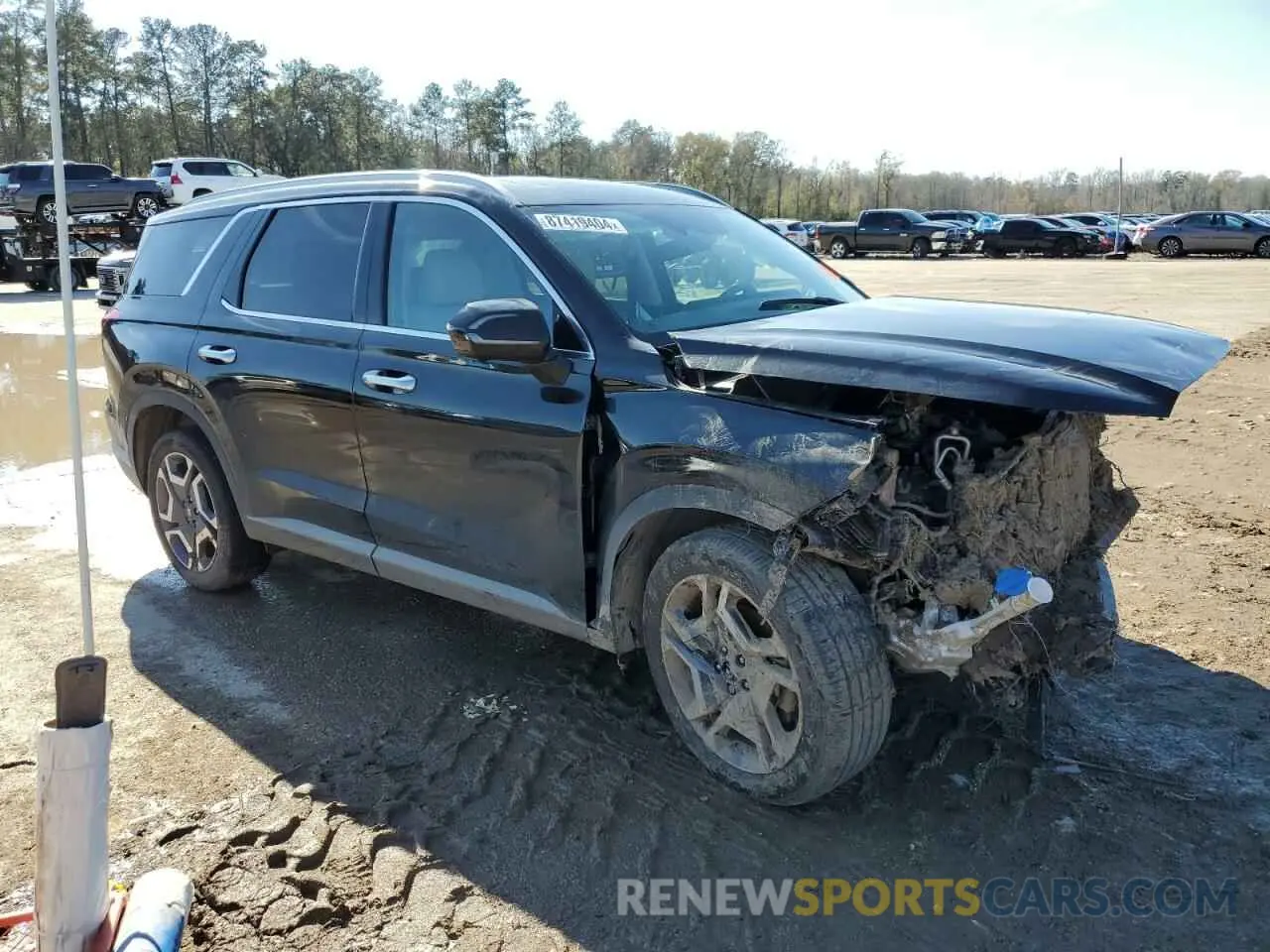 4 fotografías del automóvil dañado KM8R5DGE0RU720076 HYUNDAI PALISADE 2024