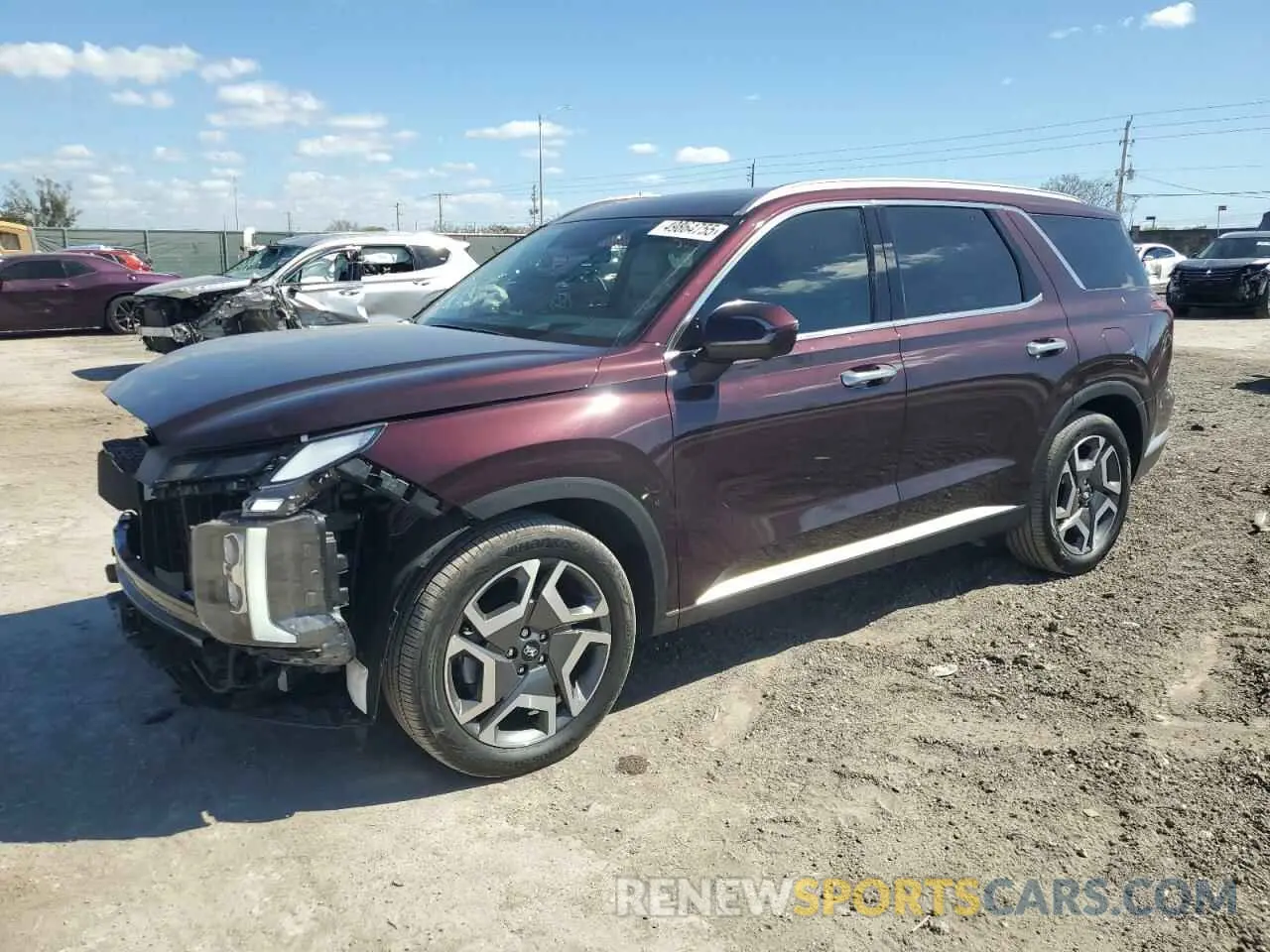 1 fotografías del automóvil dañado KM8R5DGE0RU762098 HYUNDAI PALISADE 2024