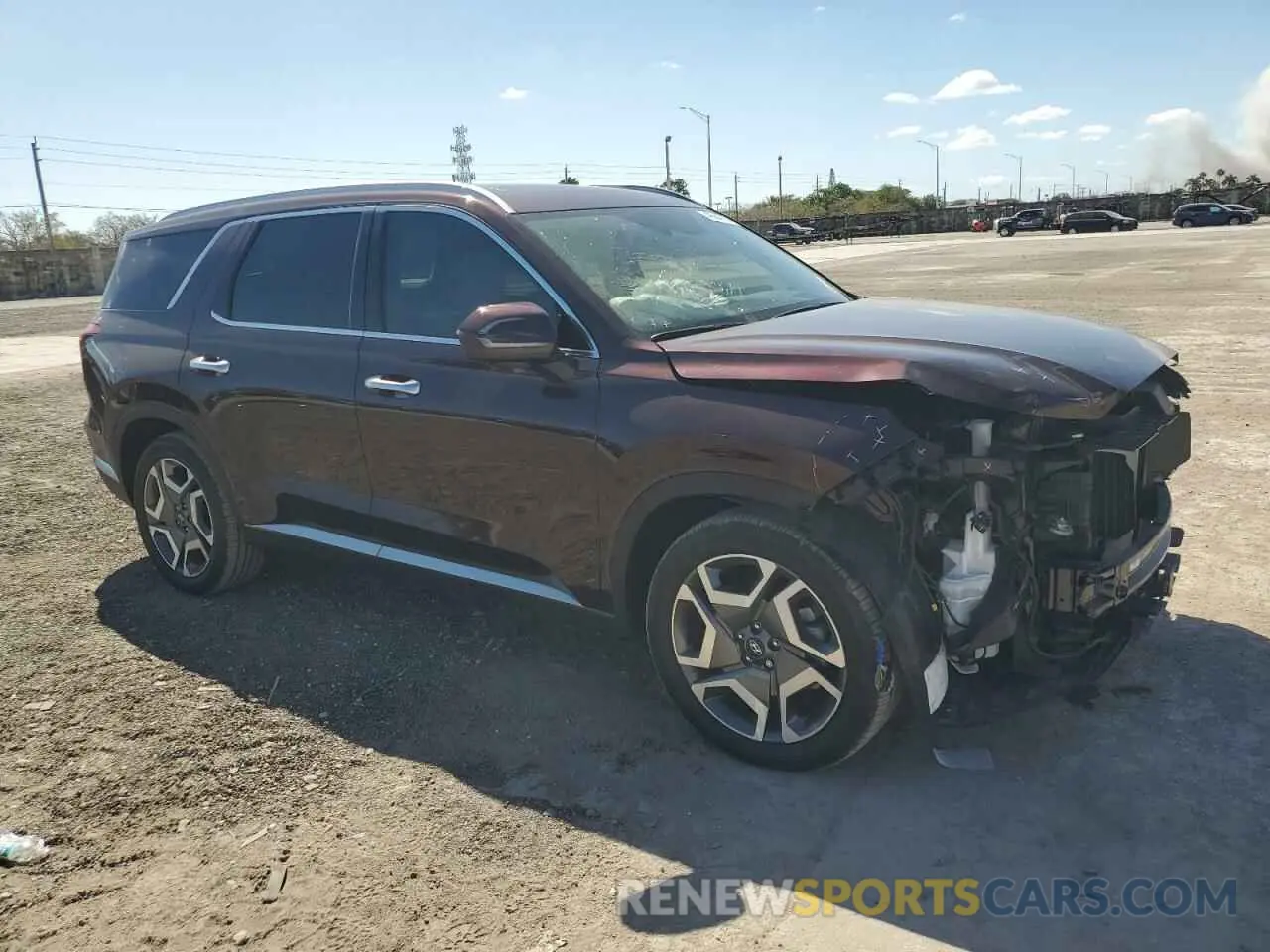 4 fotografías del automóvil dañado KM8R5DGE0RU762098 HYUNDAI PALISADE 2024