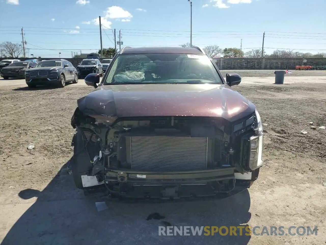 5 fotografías del automóvil dañado KM8R5DGE0RU762098 HYUNDAI PALISADE 2024