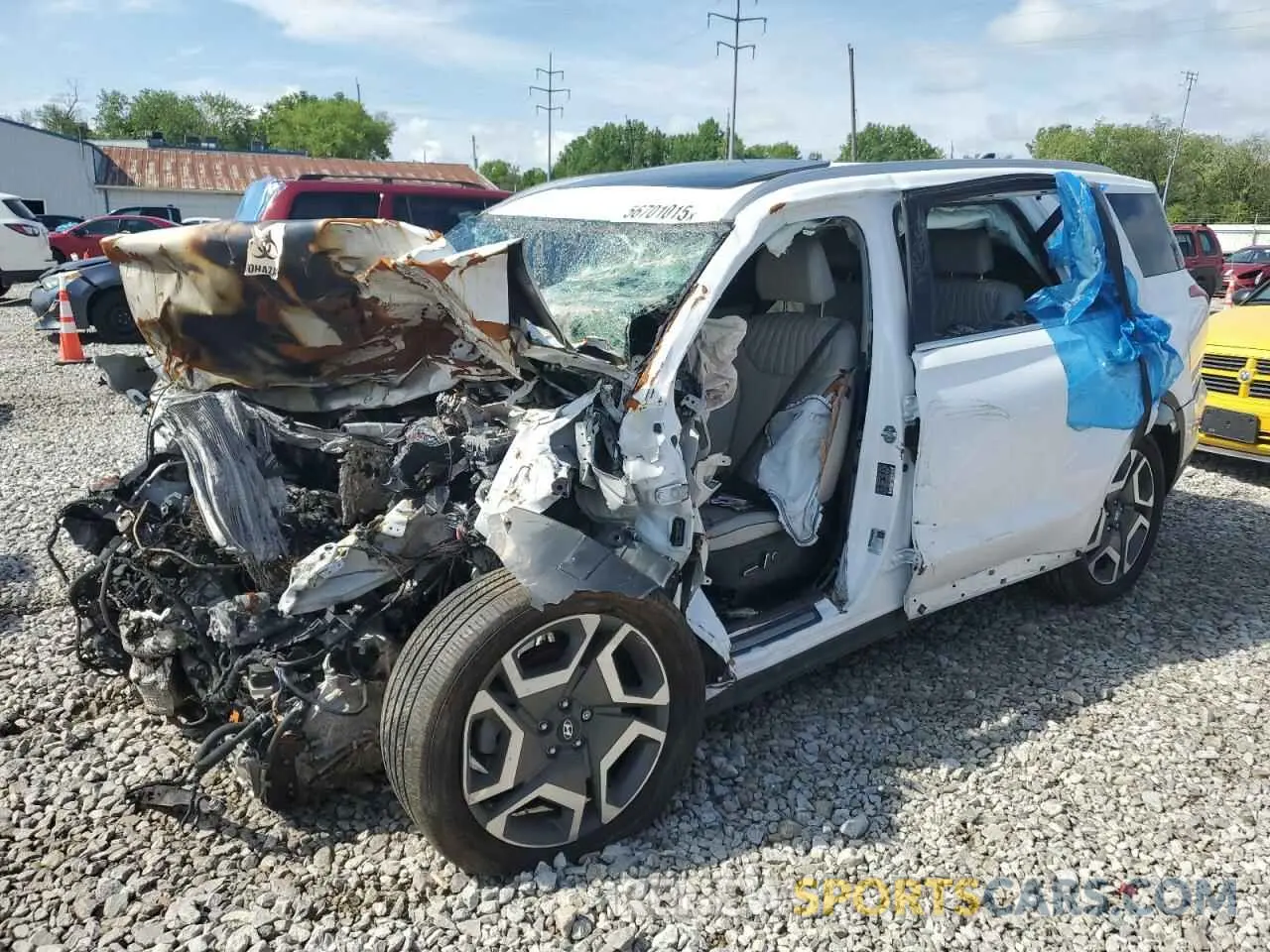 1 fotografías del automóvil dañado KM8R5DGE1RU664813 HYUNDAI PALISADE 2024