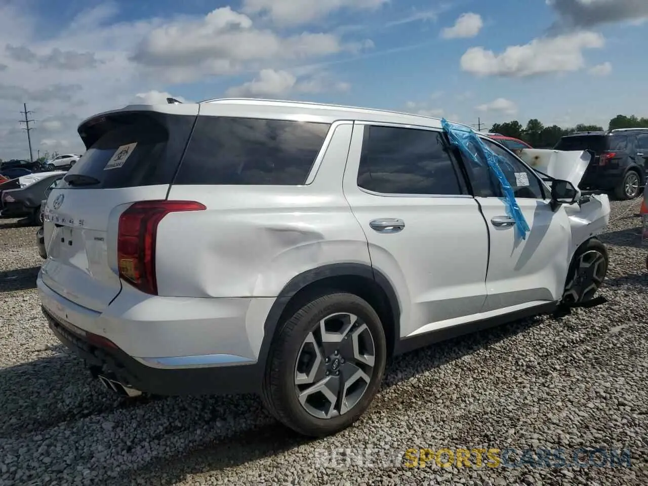 3 fotografías del automóvil dañado KM8R5DGE1RU664813 HYUNDAI PALISADE 2024