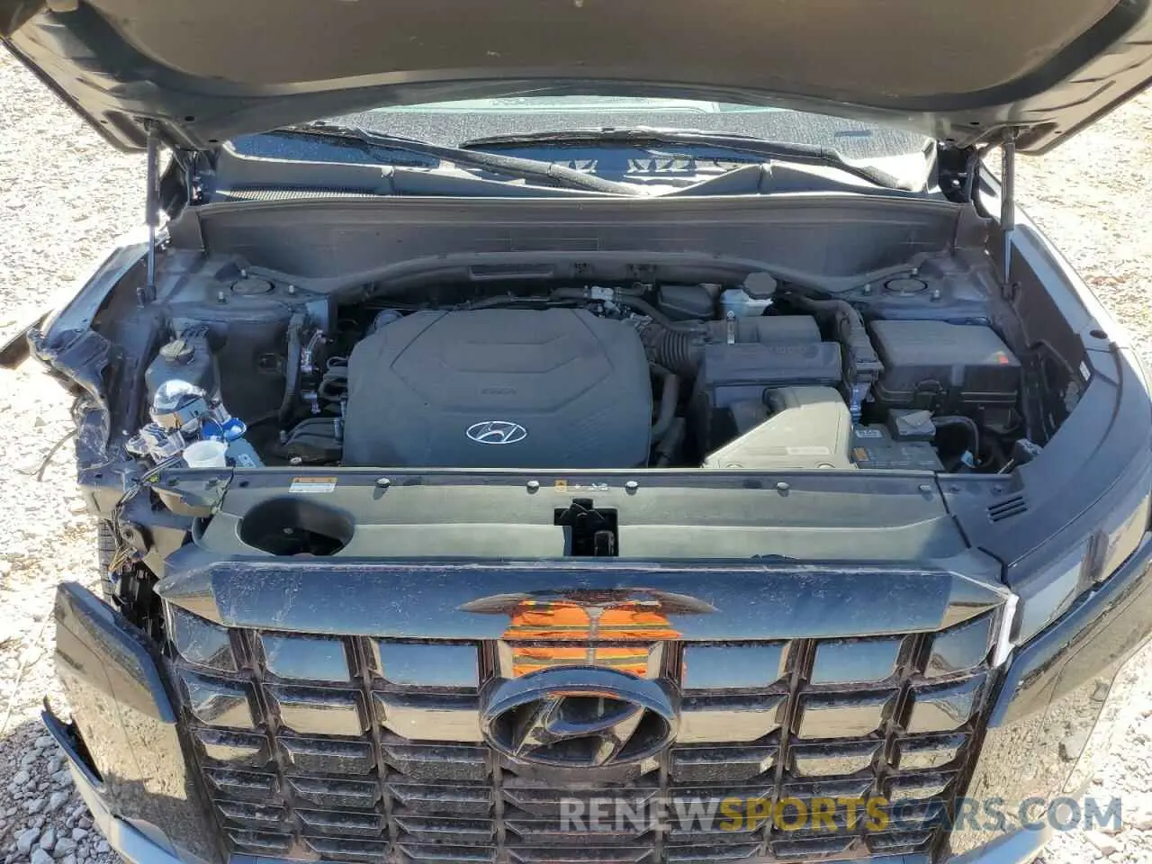 12 fotografías del automóvil dañado KM8R5DGE3RU697201 HYUNDAI PALISADE 2024