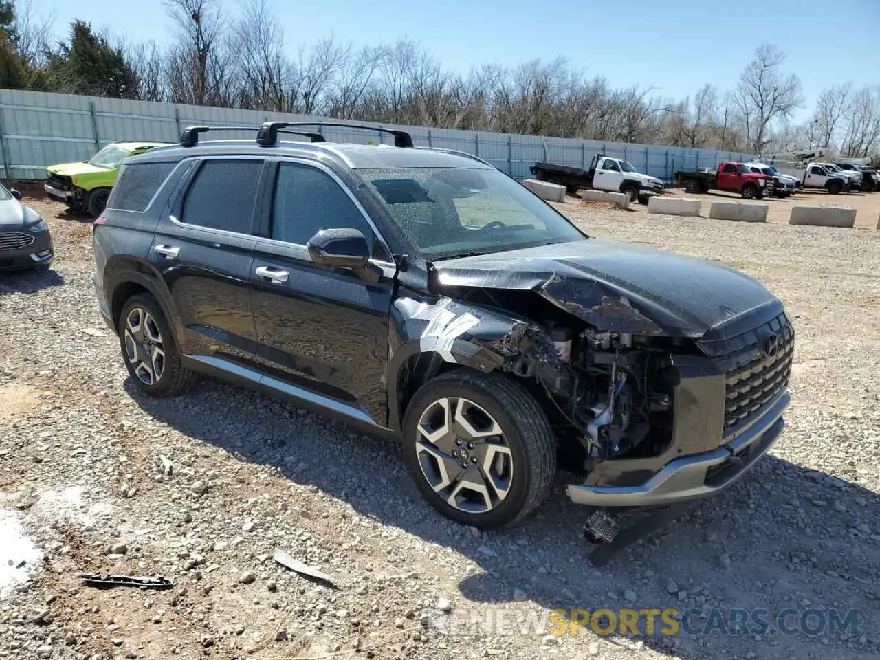 4 fotografías del automóvil dañado KM8R5DGE3RU697201 HYUNDAI PALISADE 2024