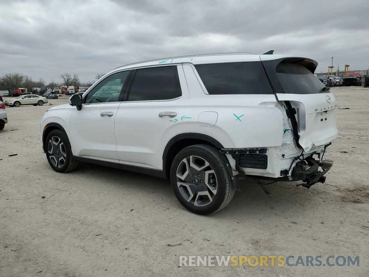 2 fotografías del automóvil dañado KM8R5DGE4RU782192 HYUNDAI PALISADE 2024