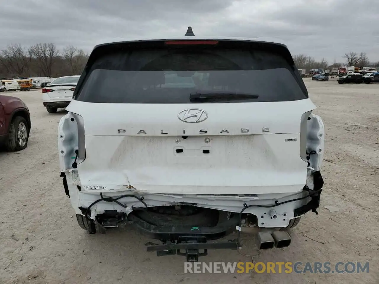 6 fotografías del automóvil dañado KM8R5DGE4RU782192 HYUNDAI PALISADE 2024