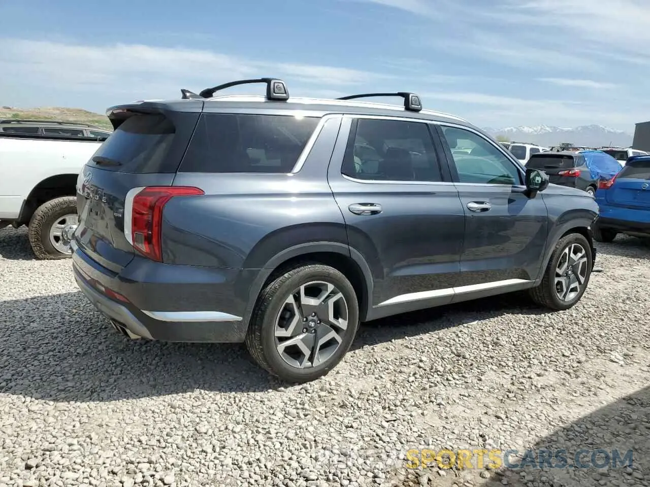 3 fotografías del automóvil dañado KM8R5DGE6RU665228 HYUNDAI PALISADE 2024
