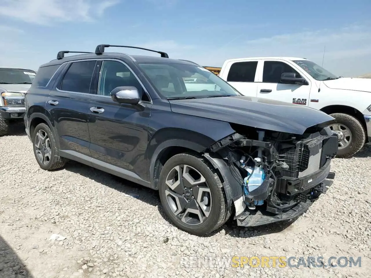 4 fotografías del automóvil dañado KM8R5DGE6RU665228 HYUNDAI PALISADE 2024