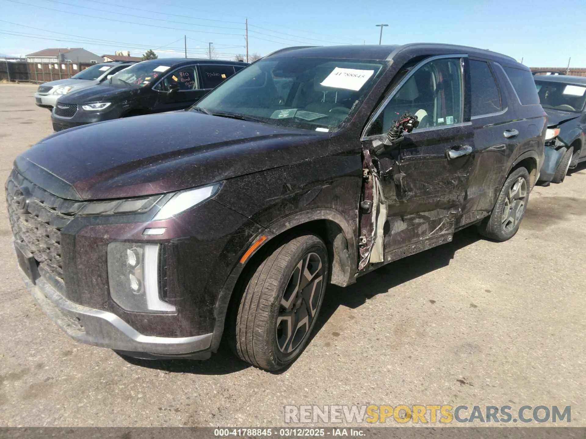 2 fotografías del automóvil dañado KM8R5DGE8RU720665 HYUNDAI PALISADE 2024