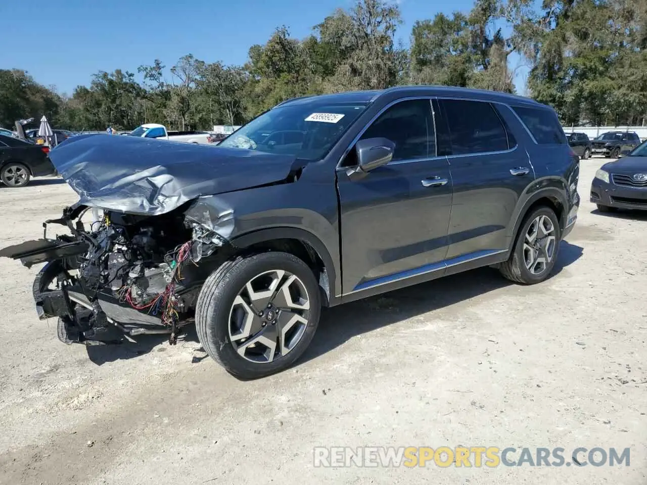 1 fotografías del automóvil dañado KM8R5DGE8RU793681 HYUNDAI PALISADE 2024
