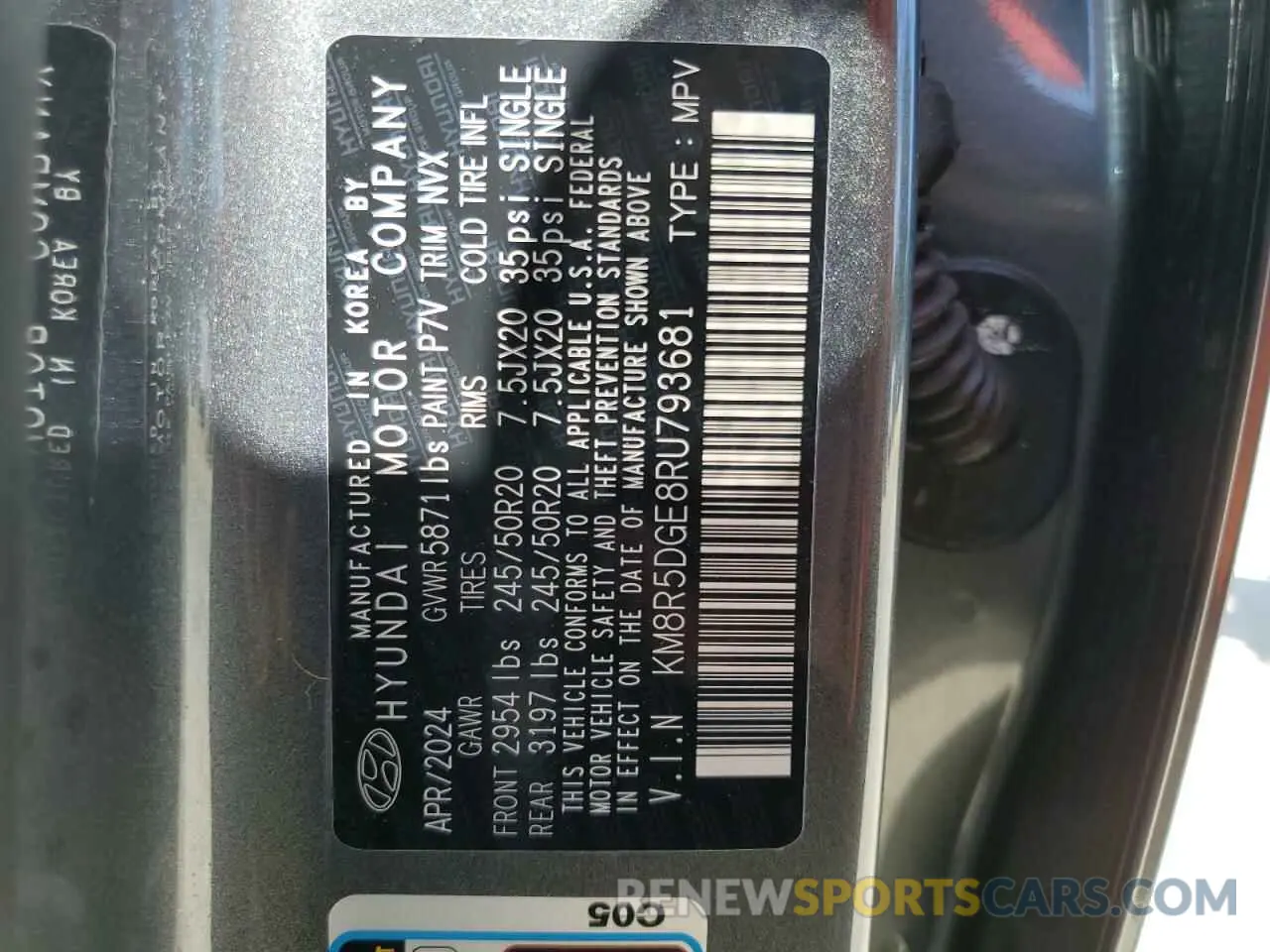 14 fotografías del automóvil dañado KM8R5DGE8RU793681 HYUNDAI PALISADE 2024
