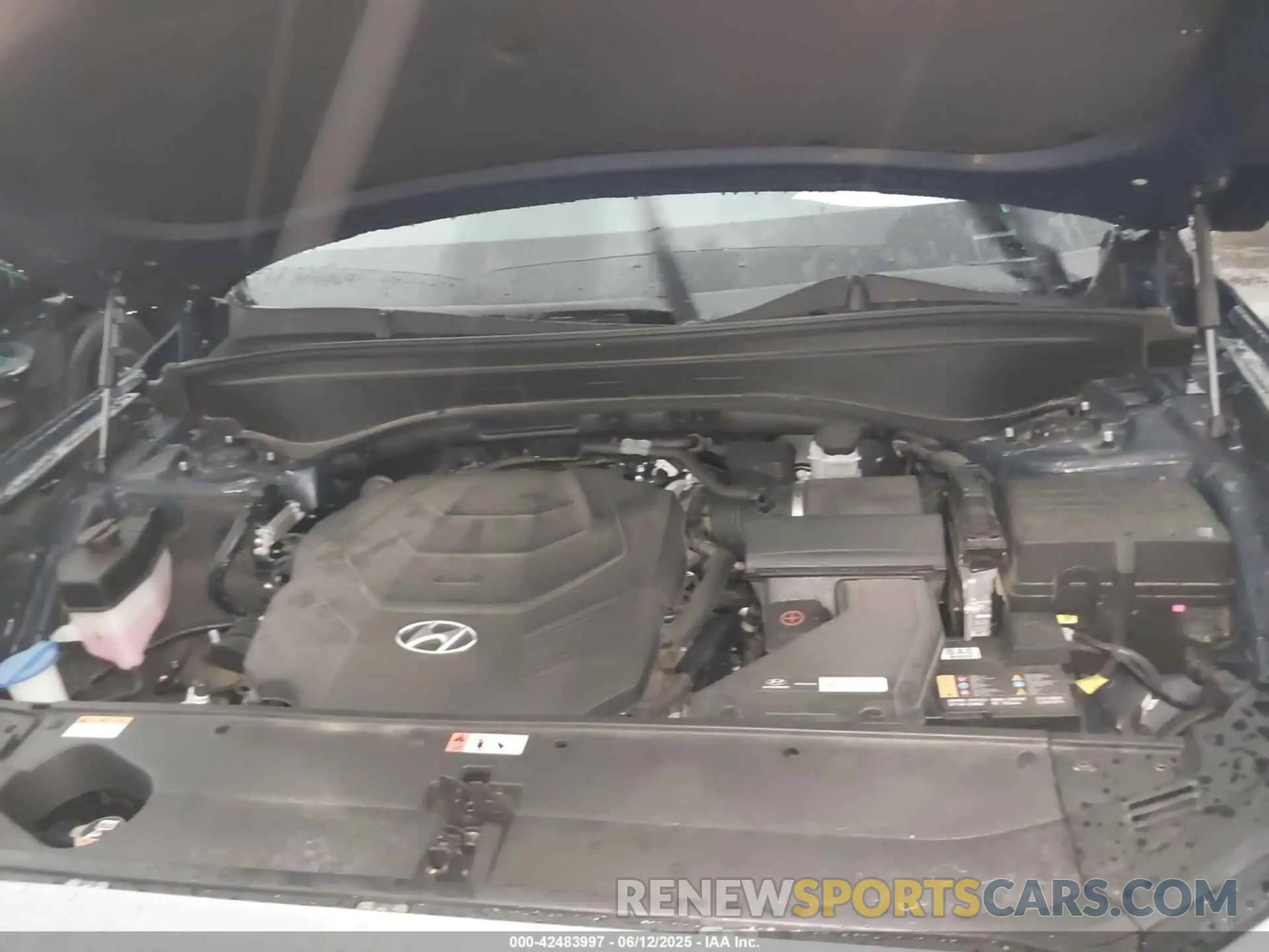 10 fotografías del automóvil dañado KM8R74GE4RU737442 HYUNDAI PALISADE 2024