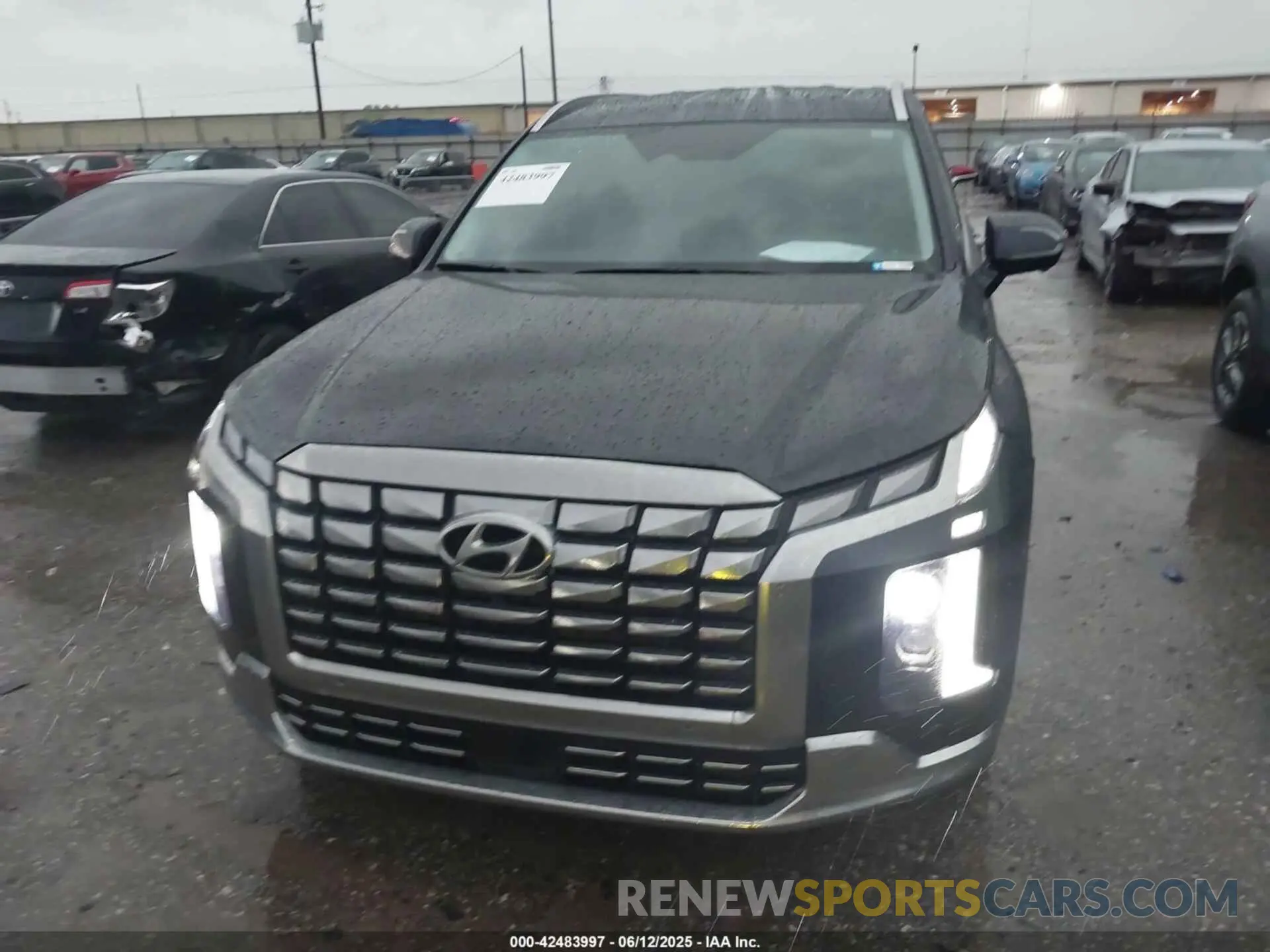 12 fotografías del automóvil dañado KM8R74GE4RU737442 HYUNDAI PALISADE 2024