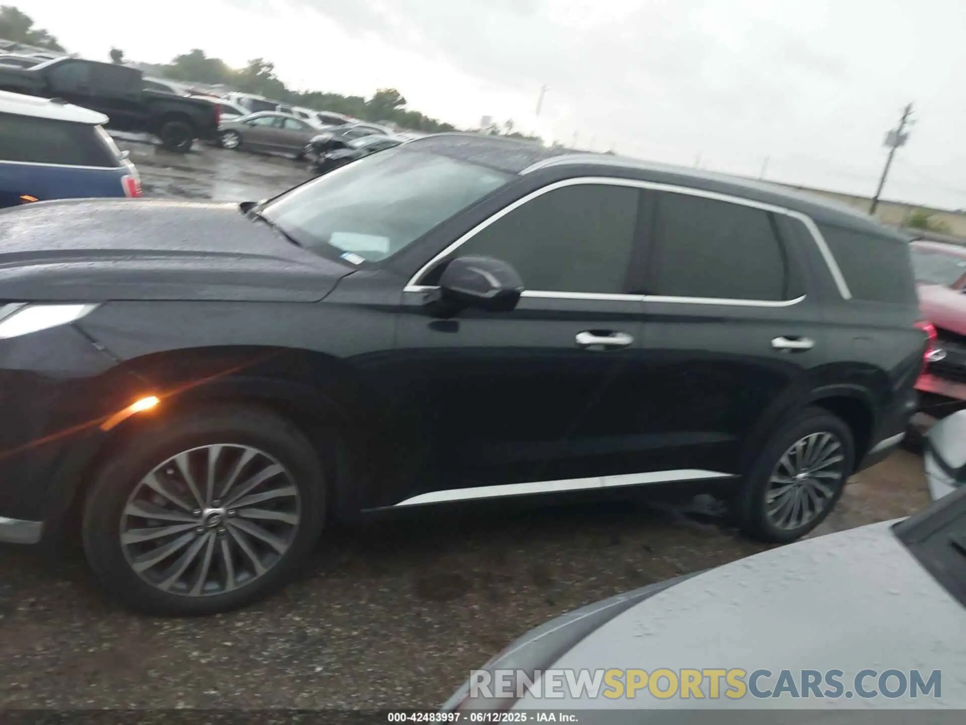 14 fotografías del automóvil dañado KM8R74GE4RU737442 HYUNDAI PALISADE 2024