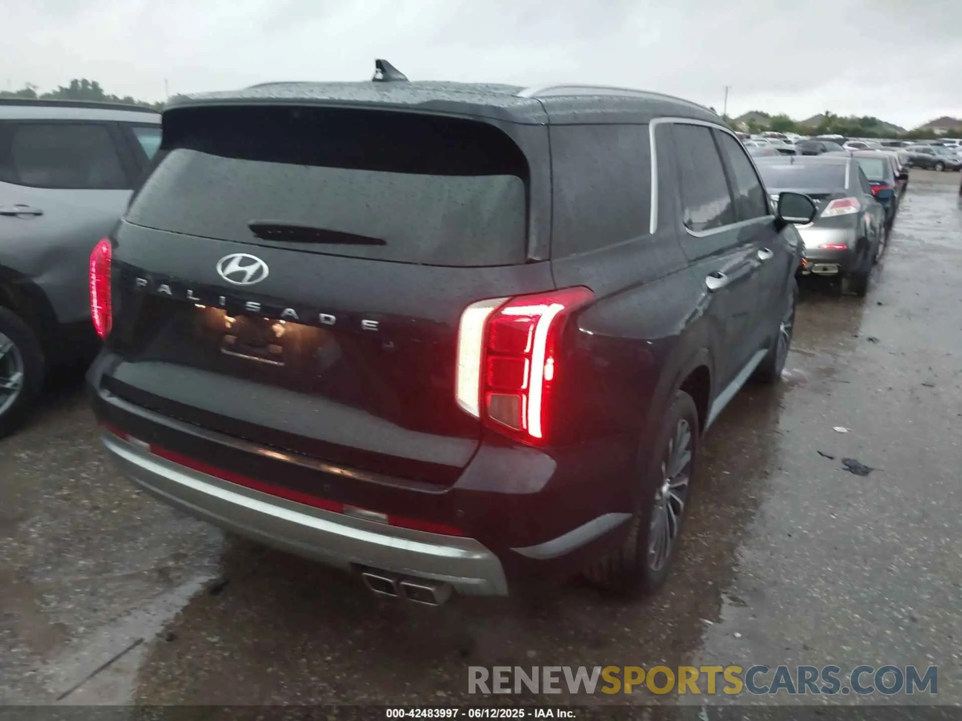 4 fotografías del automóvil dañado KM8R74GE4RU737442 HYUNDAI PALISADE 2024