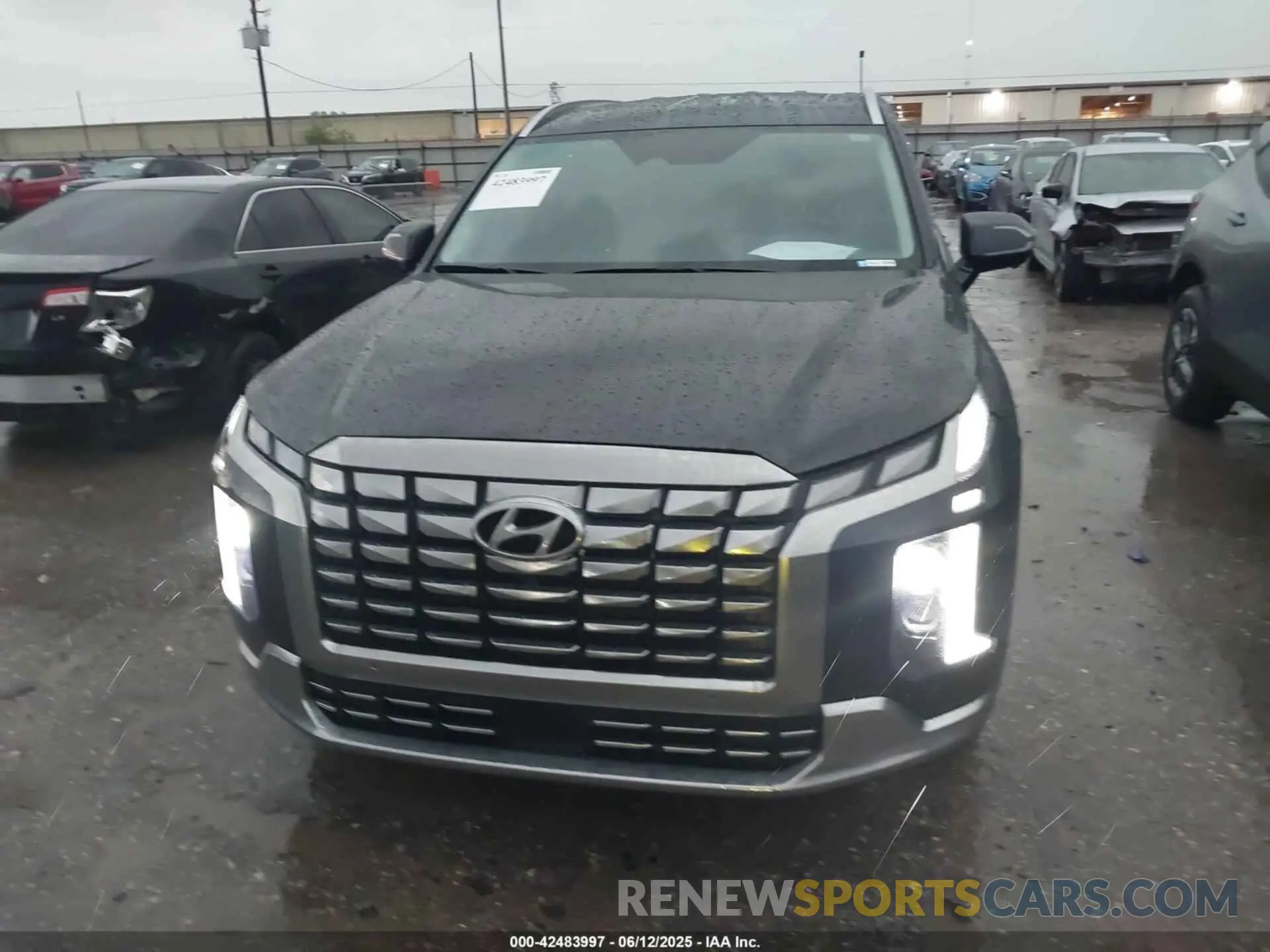 6 fotografías del automóvil dañado KM8R74GE4RU737442 HYUNDAI PALISADE 2024