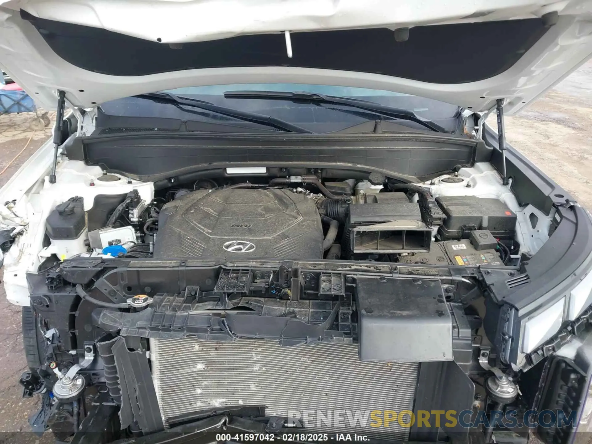 10 fotografías del automóvil dañado KM8R74GE5RU727664 HYUNDAI PALISADE 2024