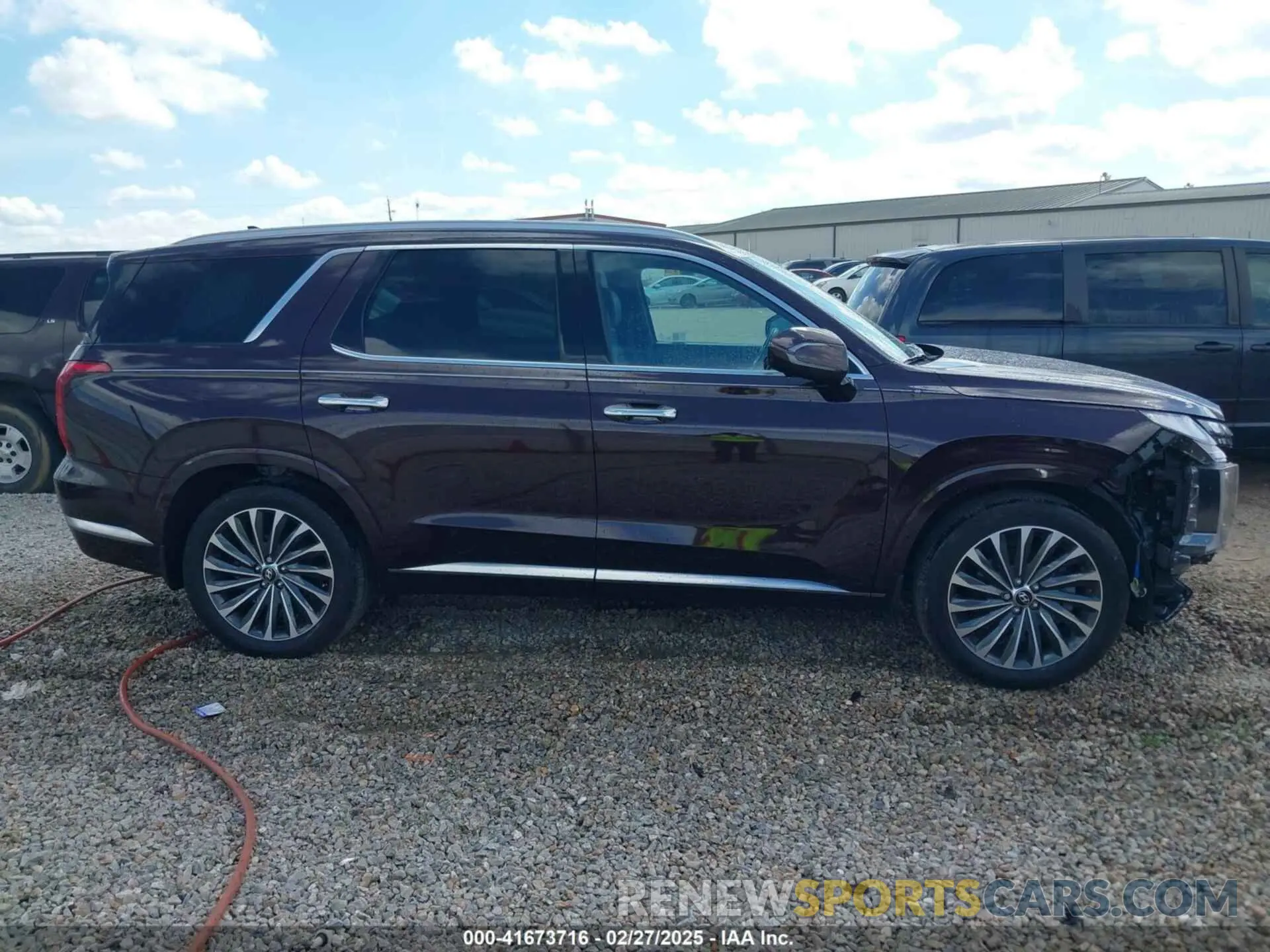 13 fotografías del automóvil dañado KM8R74GE7RU672196 HYUNDAI PALISADE 2024
