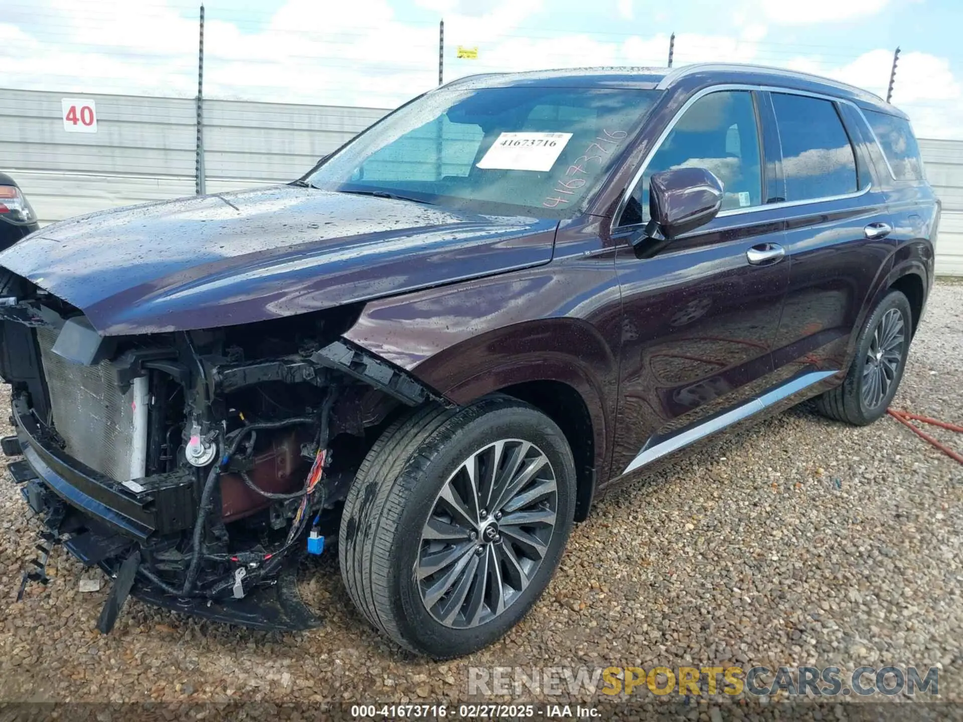 2 fotografías del automóvil dañado KM8R74GE7RU672196 HYUNDAI PALISADE 2024