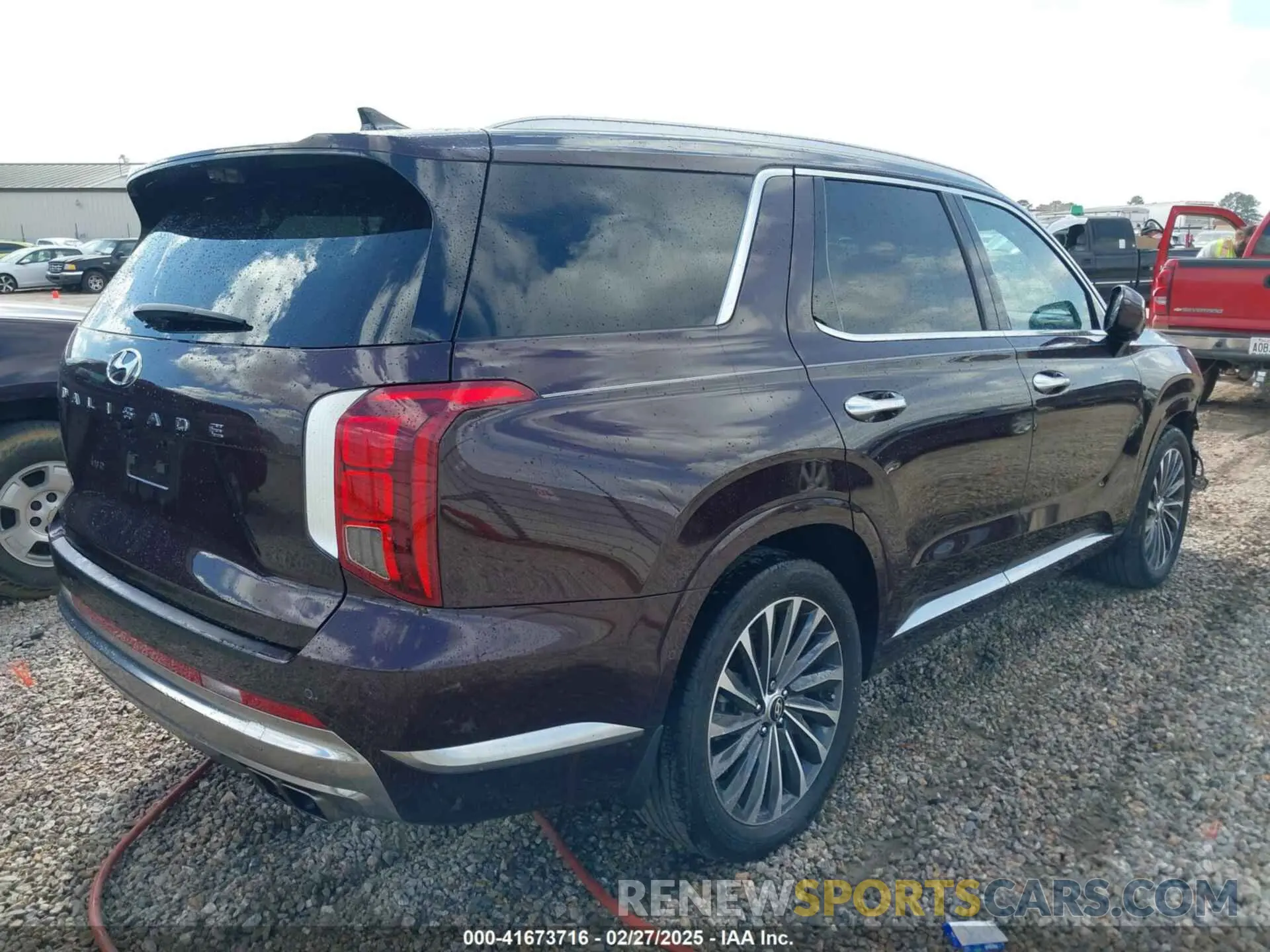 4 fotografías del automóvil dañado KM8R74GE7RU672196 HYUNDAI PALISADE 2024