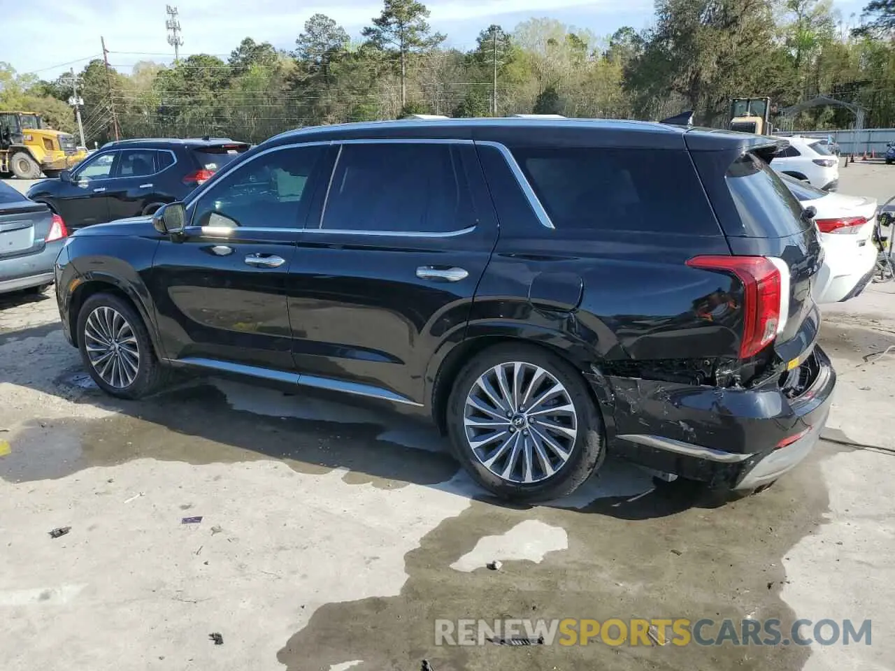 2 fotografías del automóvil dañado KM8R74GE7RU751108 HYUNDAI PALISADE 2024