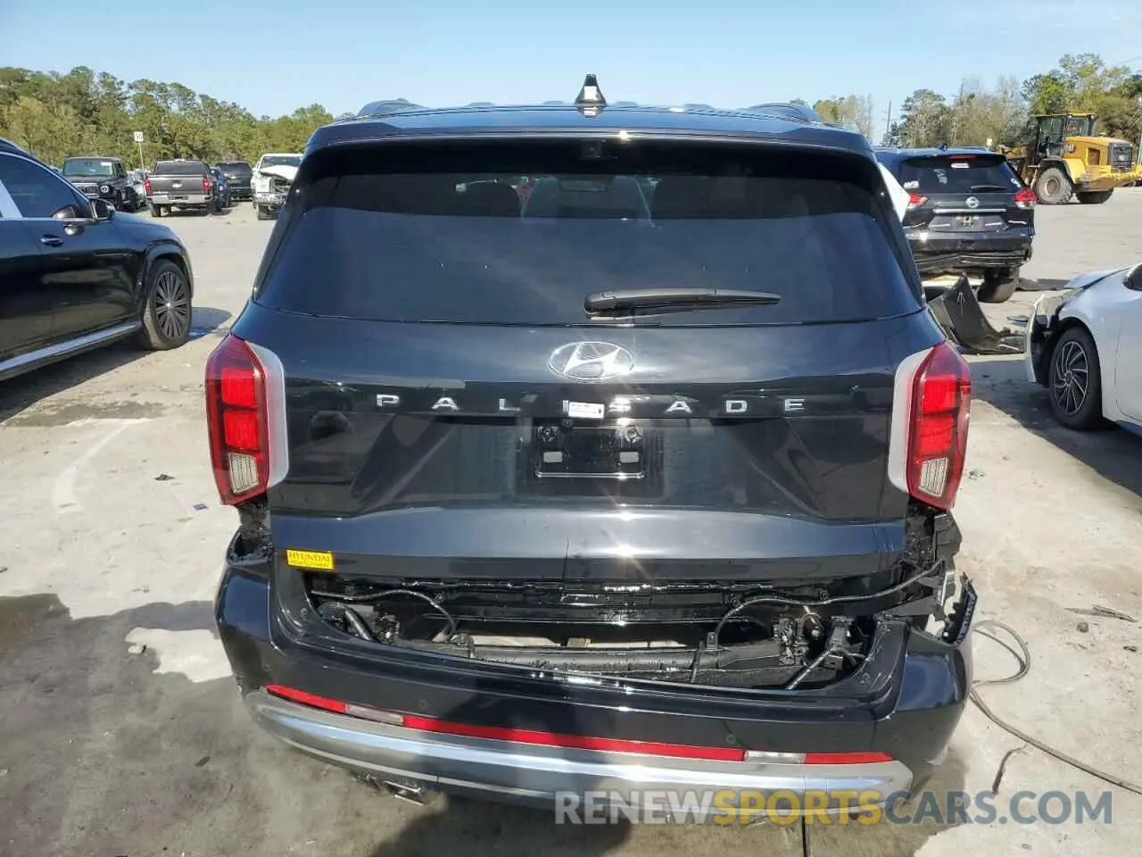 6 fotografías del automóvil dañado KM8R74GE7RU751108 HYUNDAI PALISADE 2024