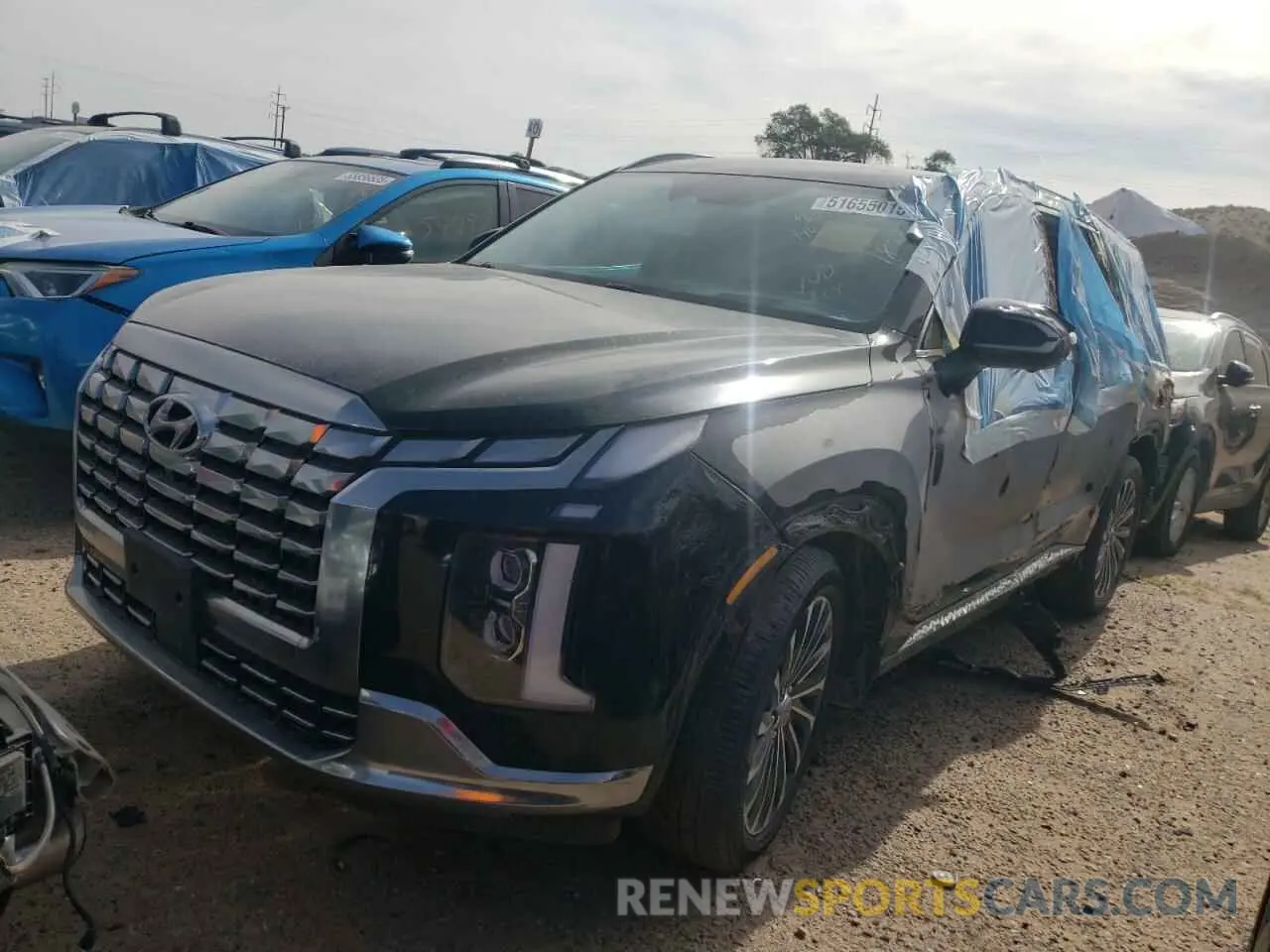 1 fotografías del automóvil dañado KM8R7DGE0RU687557 HYUNDAI PALISADE 2024