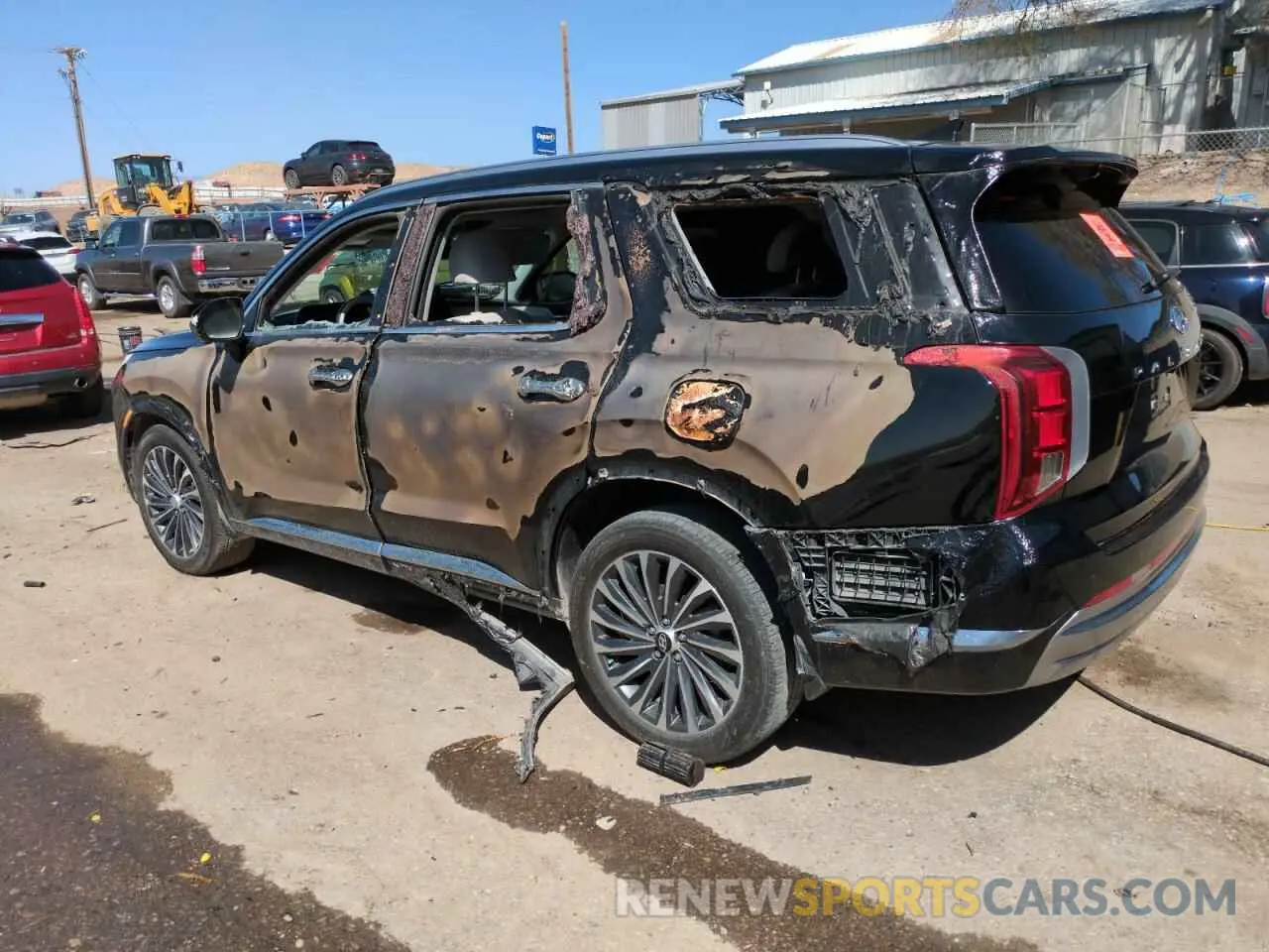 2 fotografías del automóvil dañado KM8R7DGE0RU687557 HYUNDAI PALISADE 2024