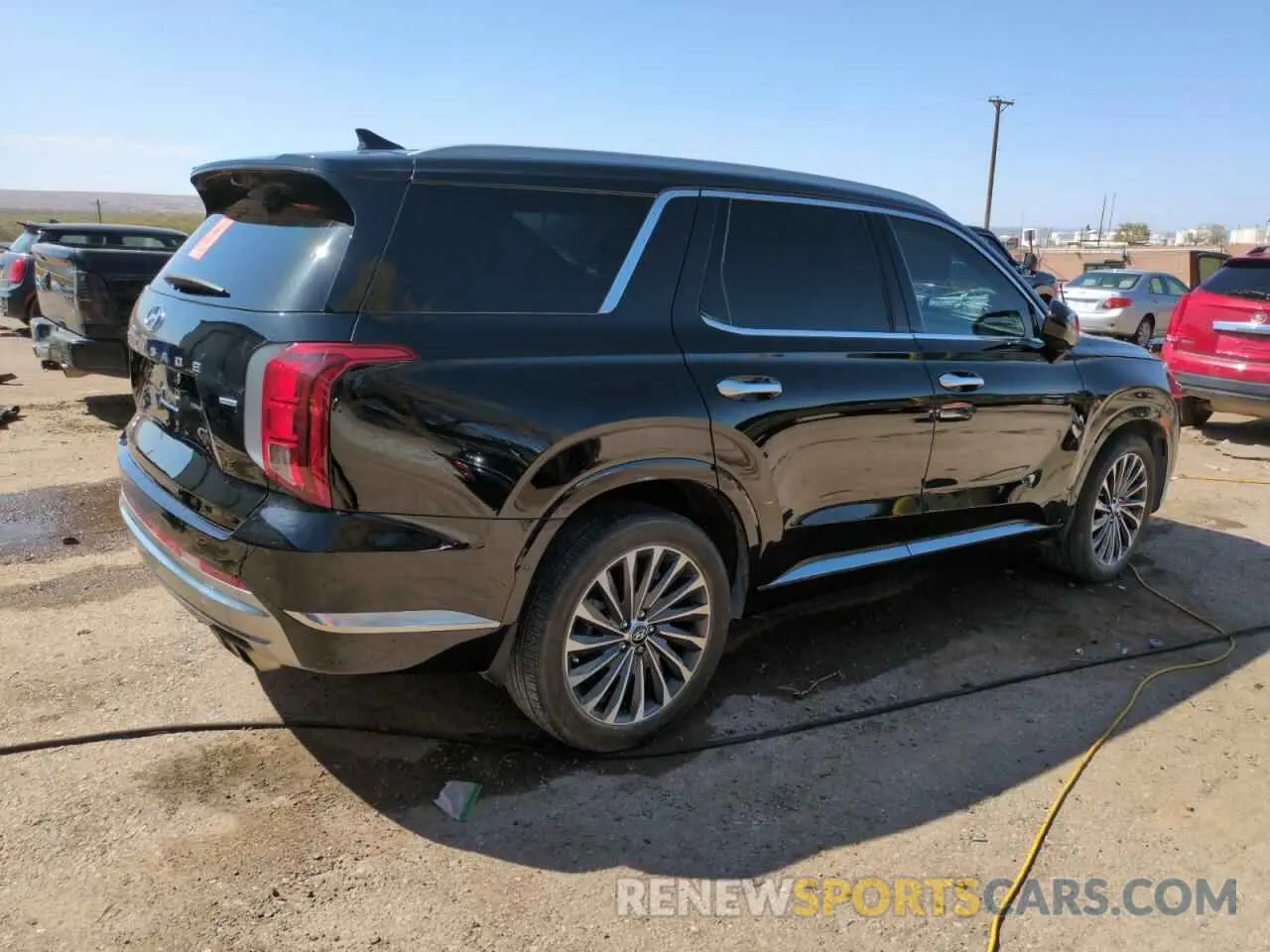3 fotografías del automóvil dañado KM8R7DGE0RU687557 HYUNDAI PALISADE 2024