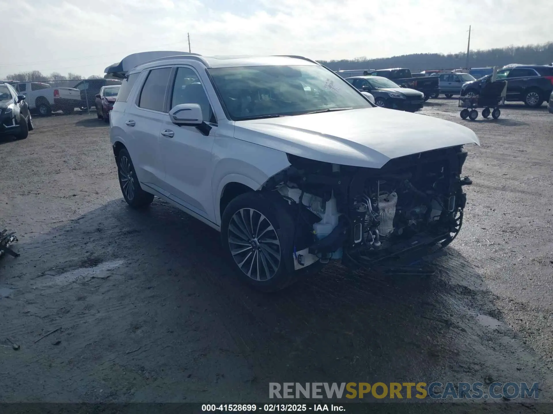 1 fotografías del automóvil dañado KM8R7DGE0RU716152 HYUNDAI PALISADE 2024