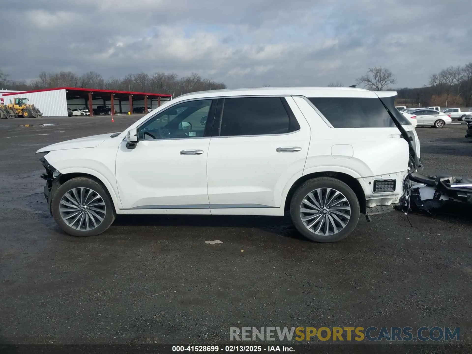 14 fotografías del automóvil dañado KM8R7DGE0RU716152 HYUNDAI PALISADE 2024