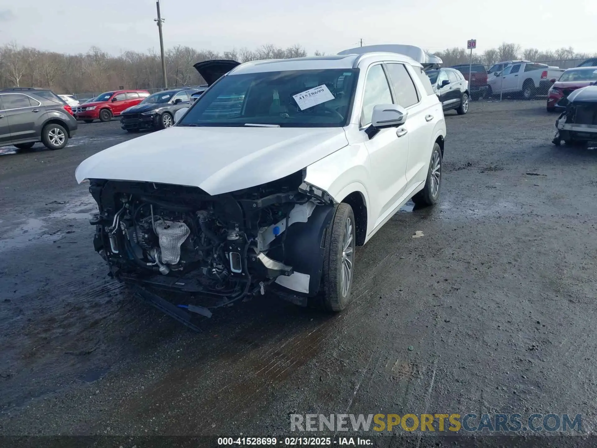 2 fotografías del automóvil dañado KM8R7DGE0RU716152 HYUNDAI PALISADE 2024