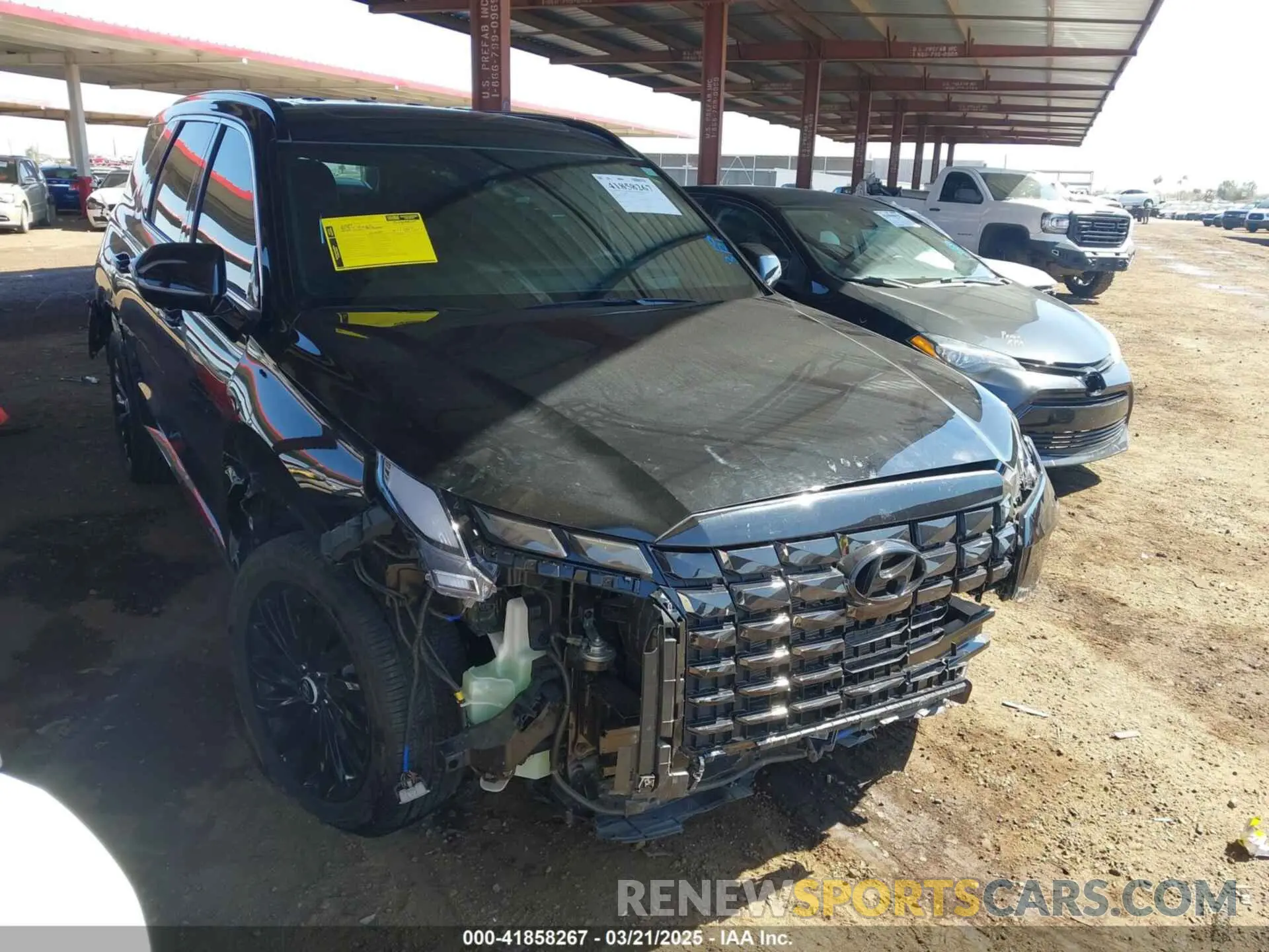 1 fotografías del automóvil dañado KM8R7DGE1RU737737 HYUNDAI PALISADE 2024
