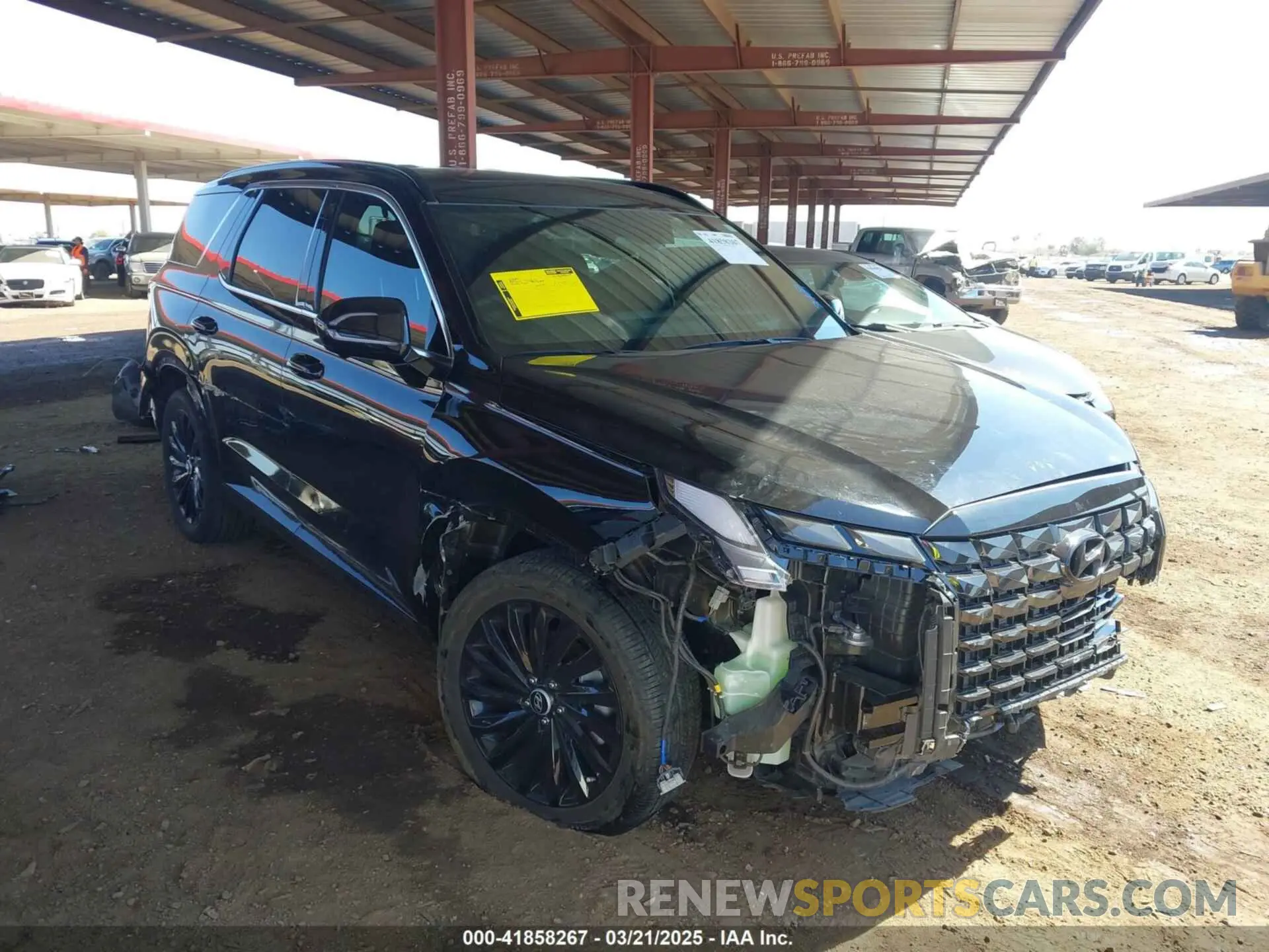 14 fotografías del automóvil dañado KM8R7DGE1RU737737 HYUNDAI PALISADE 2024