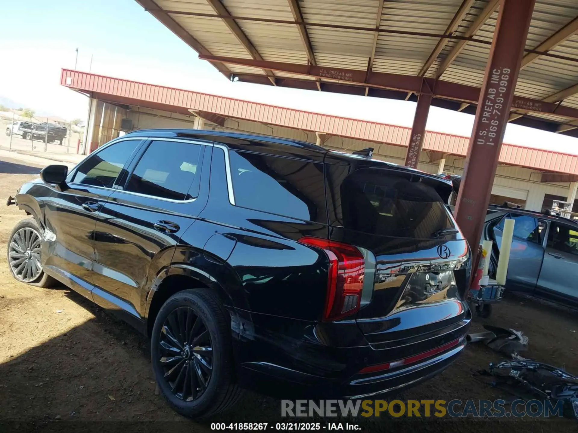 15 fotografías del automóvil dañado KM8R7DGE1RU737737 HYUNDAI PALISADE 2024