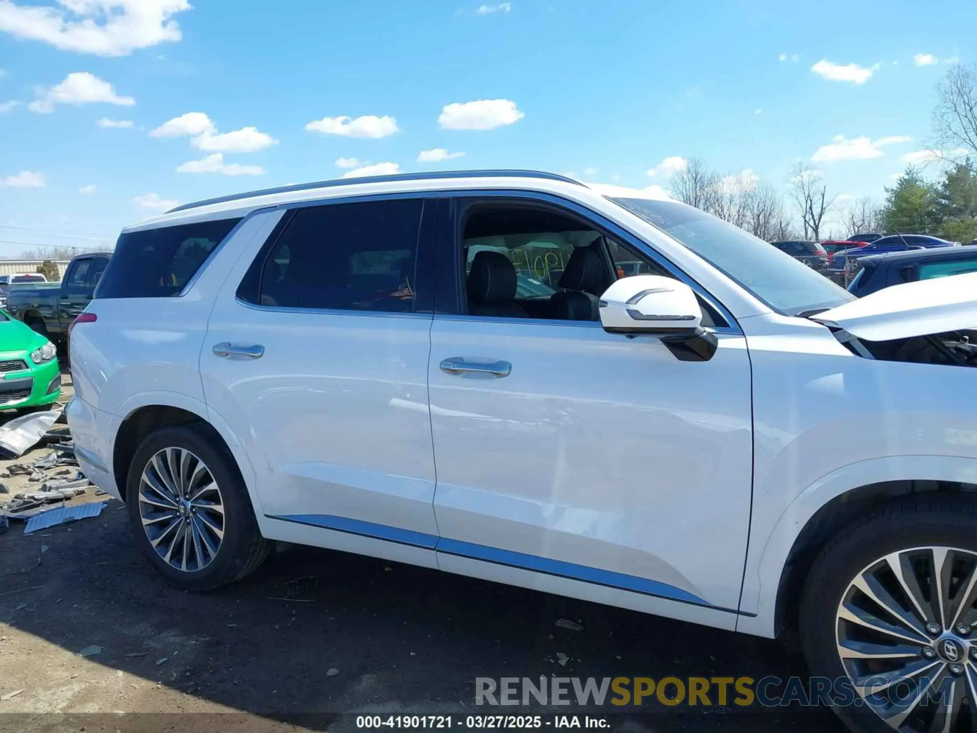 14 fotografías del automóvil dañado KM8R7DGE1RU760287 HYUNDAI PALISADE 2024