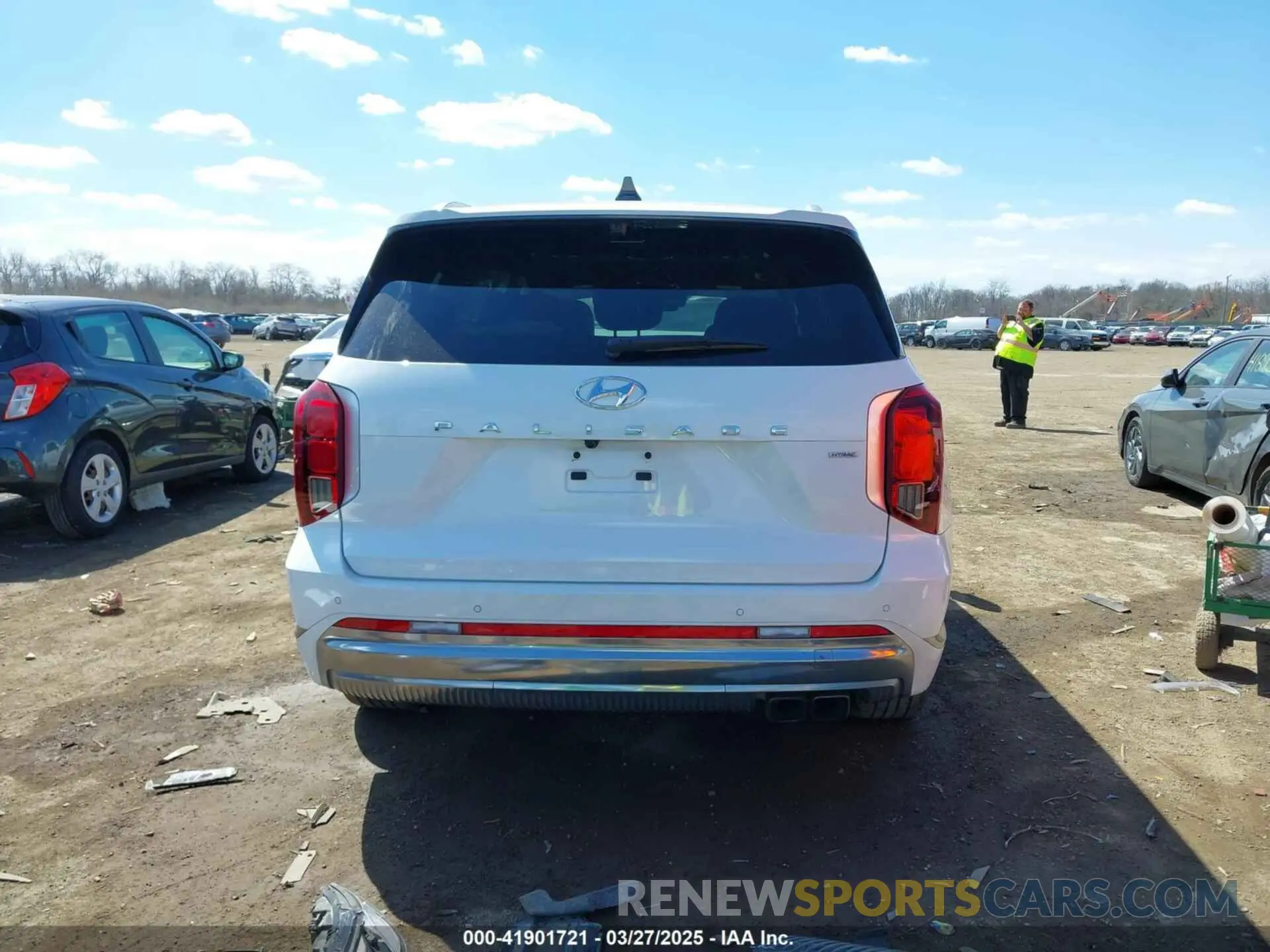 17 fotografías del automóvil dañado KM8R7DGE1RU760287 HYUNDAI PALISADE 2024