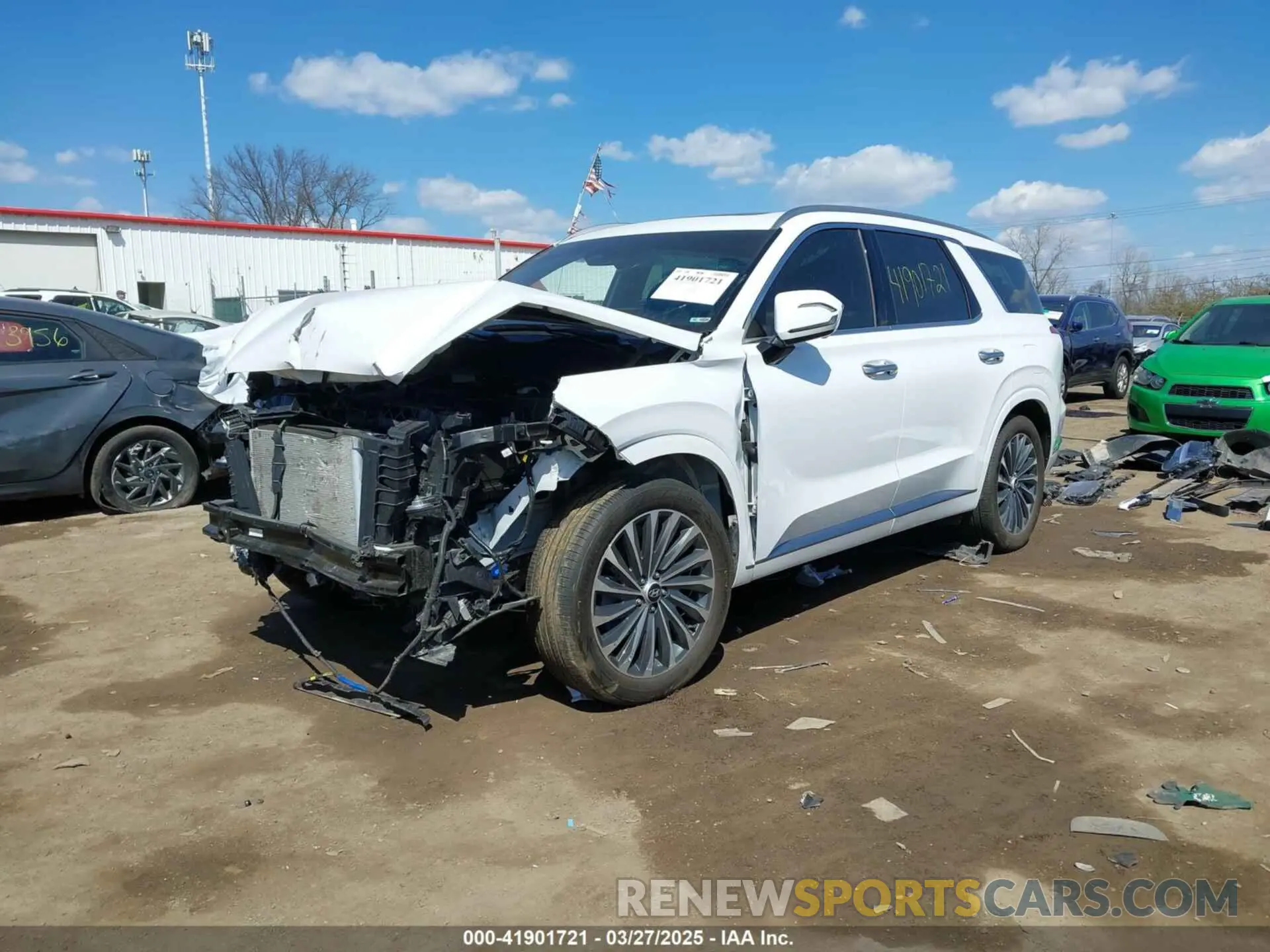 2 fotografías del automóvil dañado KM8R7DGE1RU760287 HYUNDAI PALISADE 2024