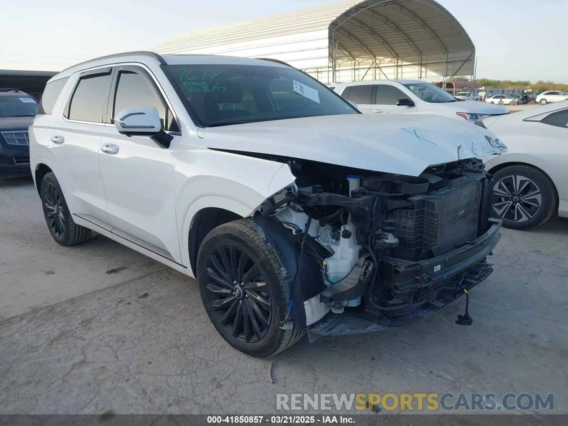 1 fotografías del automóvil dañado KM8R7DGE2RU763909 HYUNDAI PALISADE 2024