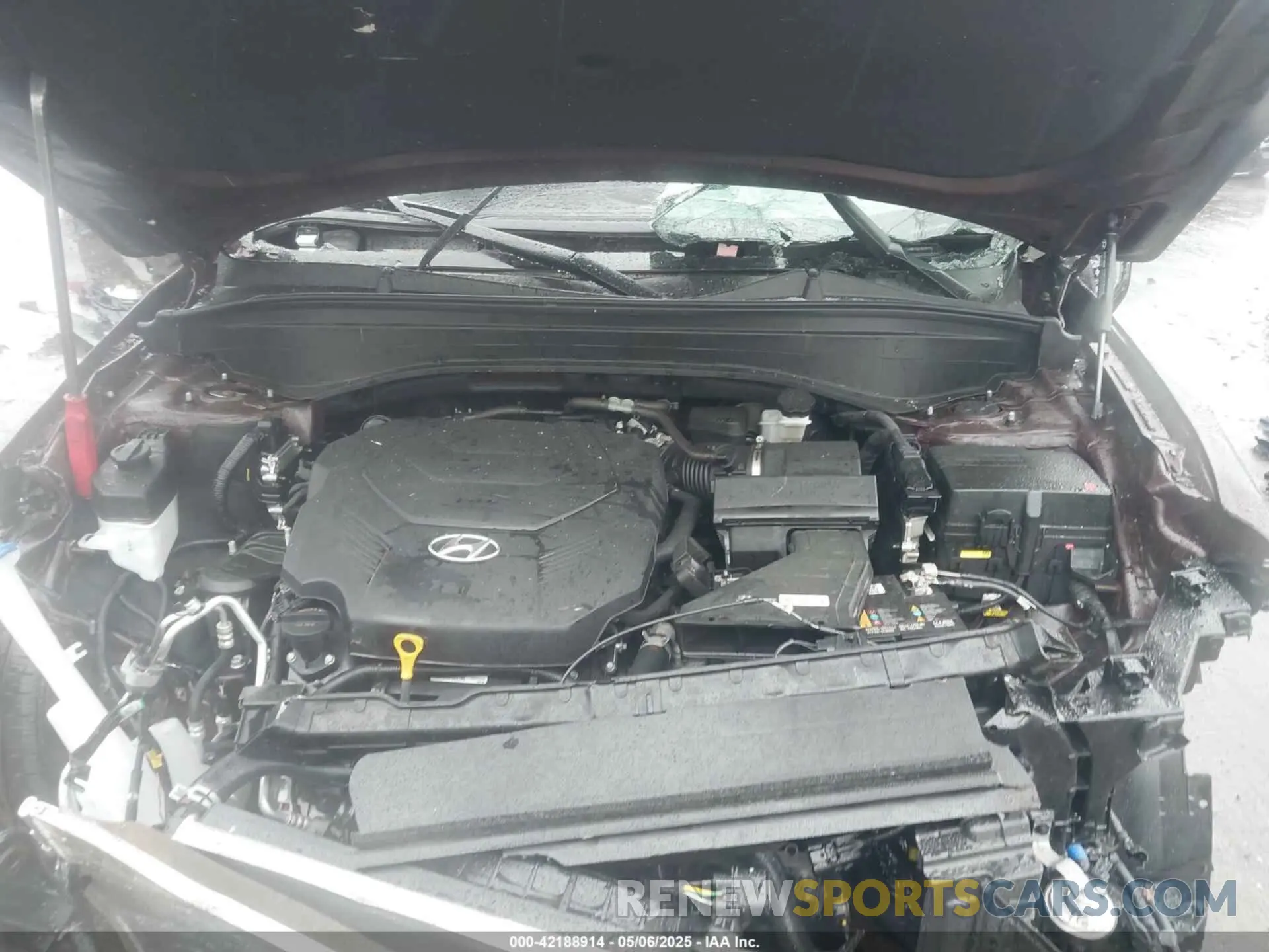 10 fotografías del automóvil dañado KM8R7DGE2RU787773 HYUNDAI PALISADE 2024