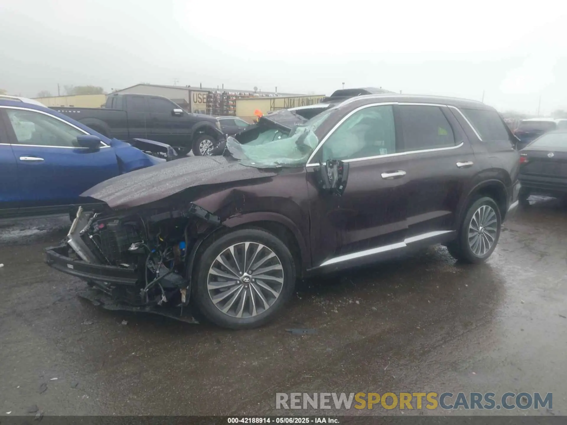 2 fotografías del automóvil dañado KM8R7DGE2RU787773 HYUNDAI PALISADE 2024