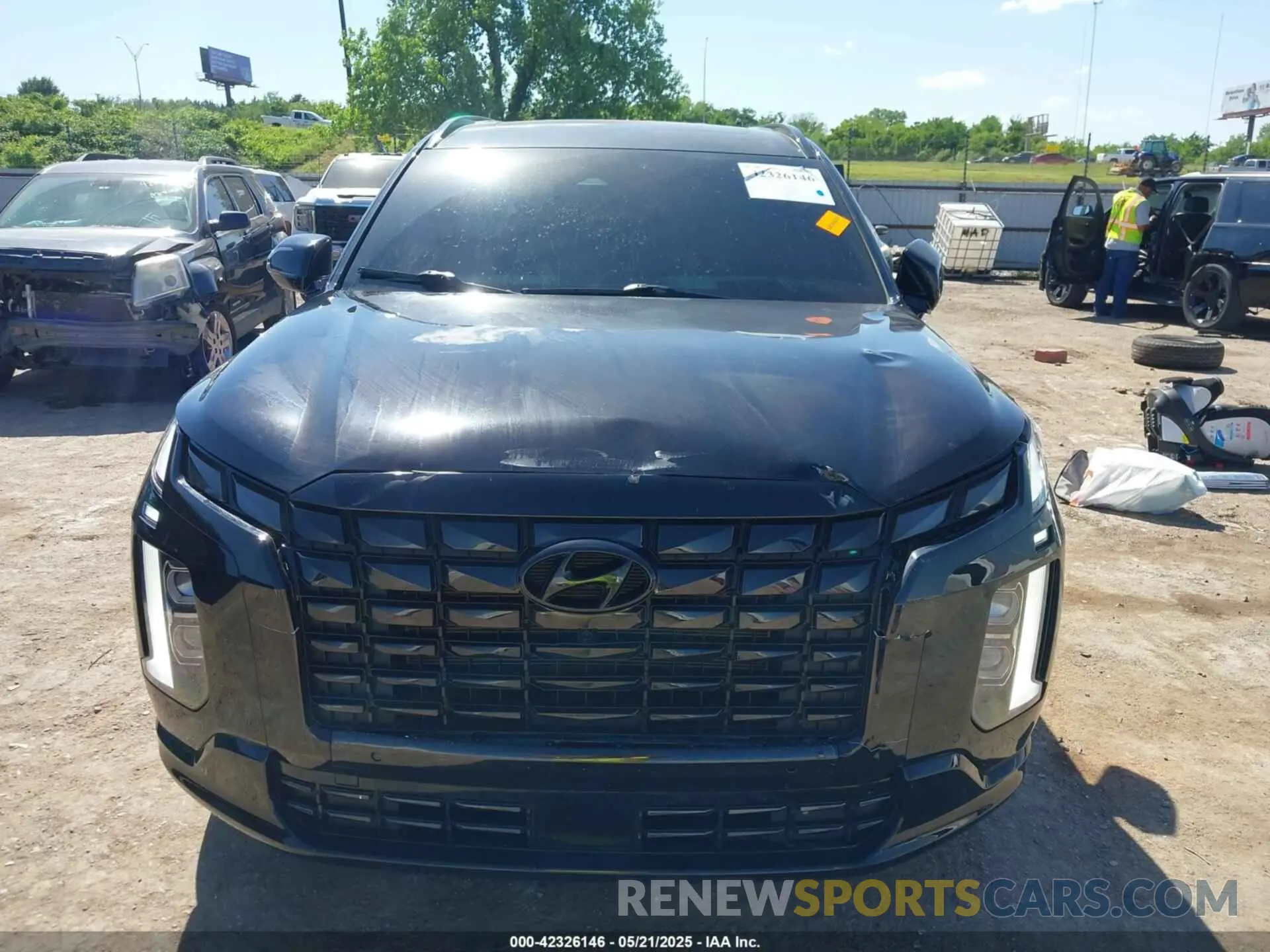 13 fotografías del automóvil dañado KM8R7DGE3RU693966 HYUNDAI PALISADE 2024