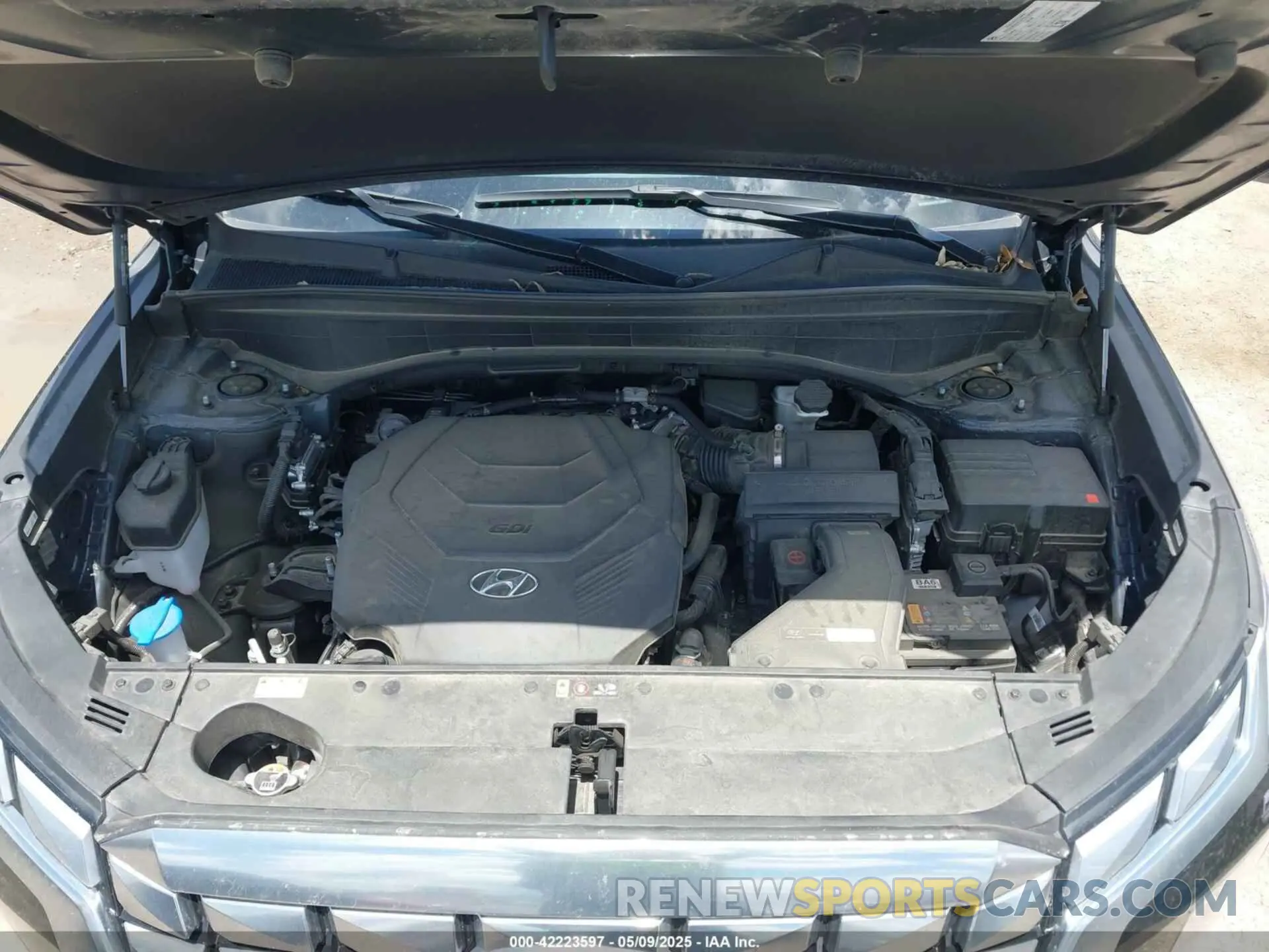 10 fotografías del automóvil dañado KM8R7DGE4RU710628 HYUNDAI PALISADE 2024
